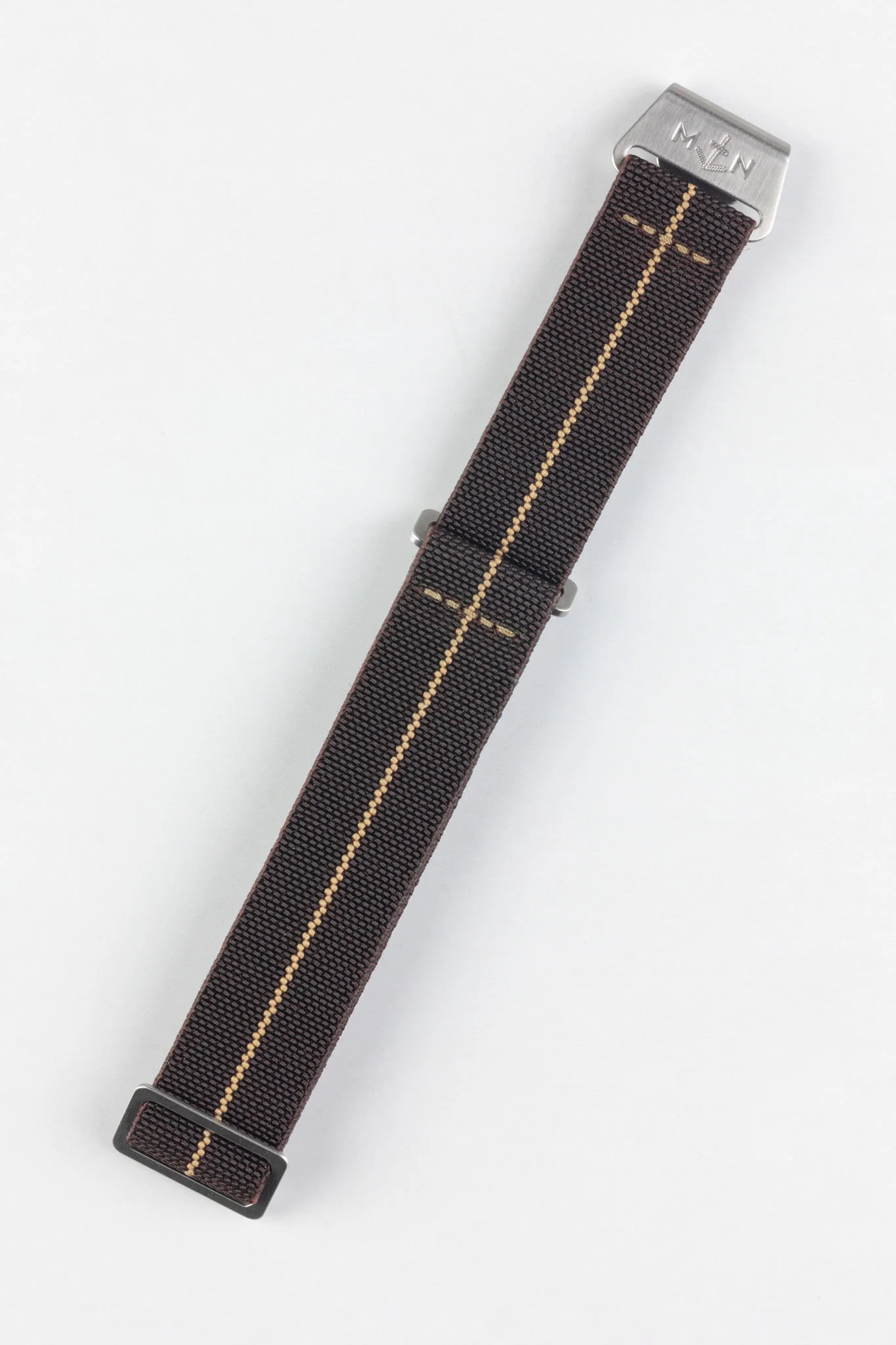 Erika's Originals HAVANA MN™ Strap with MOKKA Centerline - BRUSHED Hardware - Image 3