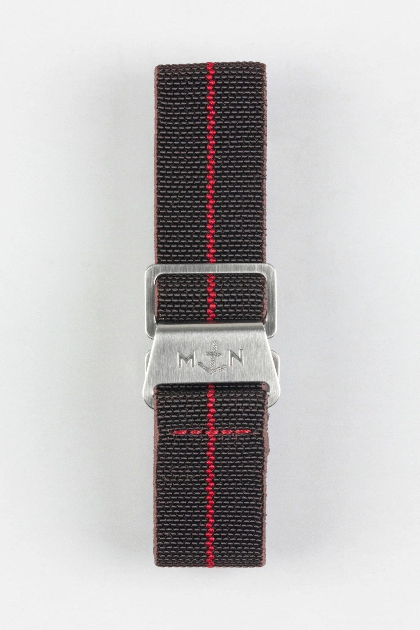Erika's Originals HAVANA MN™ Strap with RED Centerline - BRUSHED Hardware - Image 10