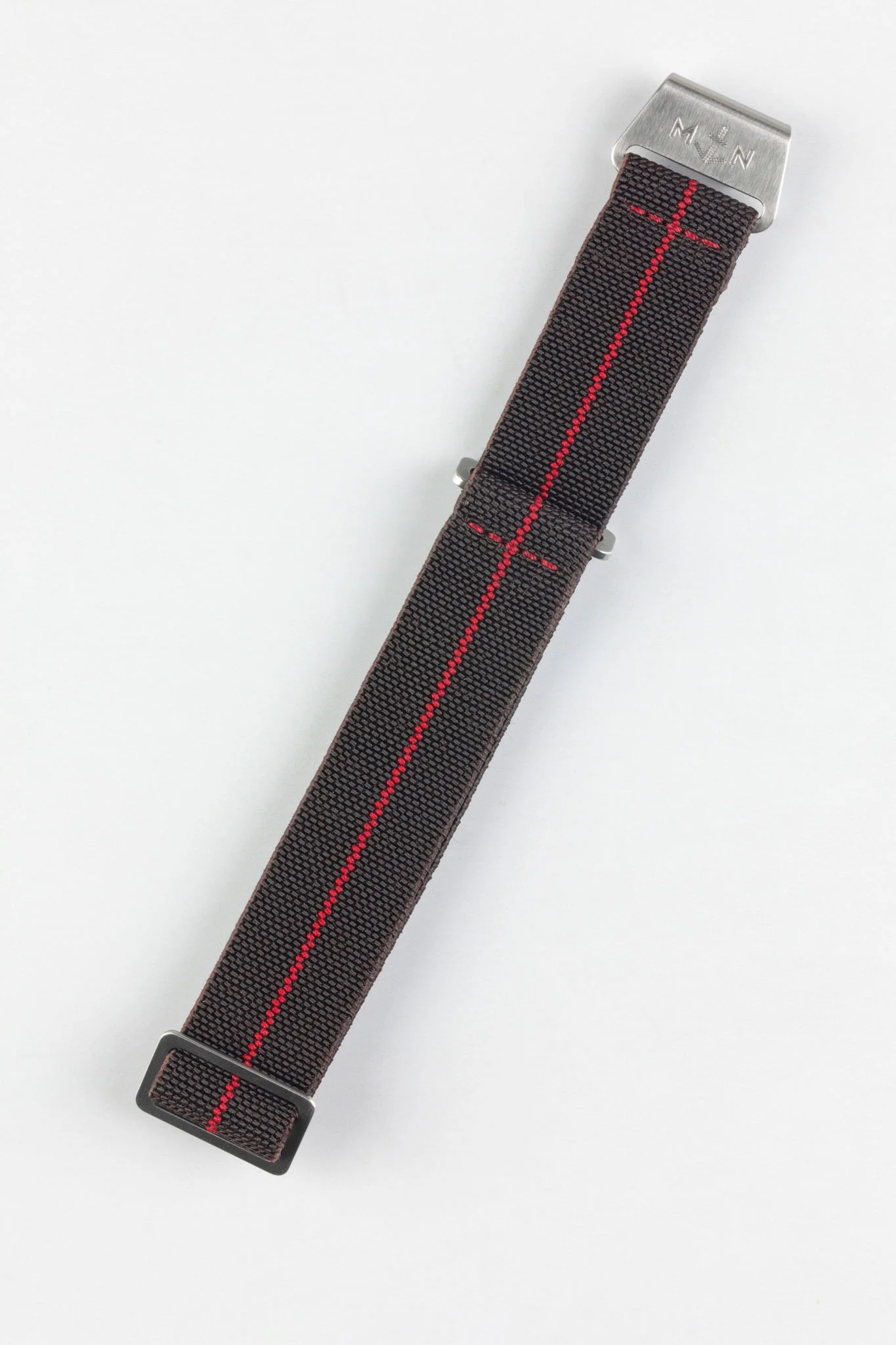 Erika's Originals HAVANA MN™ Strap with RED Centerline - BRUSHED Hardware - Image 3