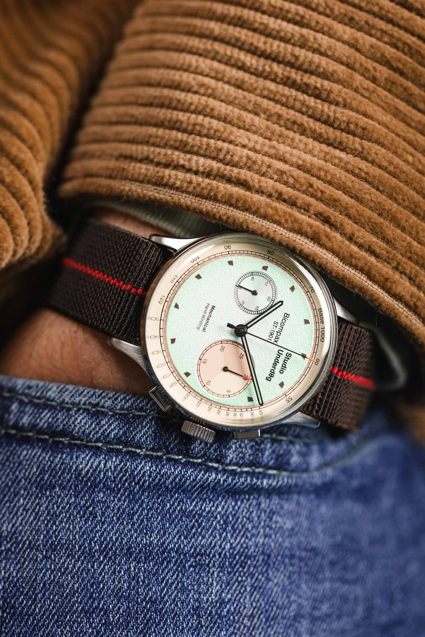 Erika's Originals HAVANA MN™ Strap with RED Centerline - BRUSHED Hardware - Image 7