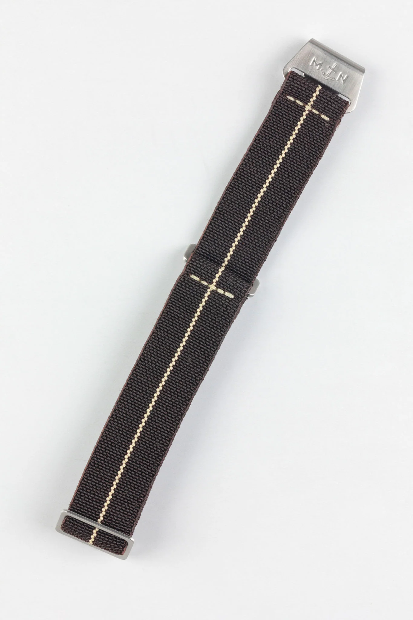 Erika's Originals HAVANA MN™ Strap with SAND Centerline - BRUSHED Hardware - Image 3