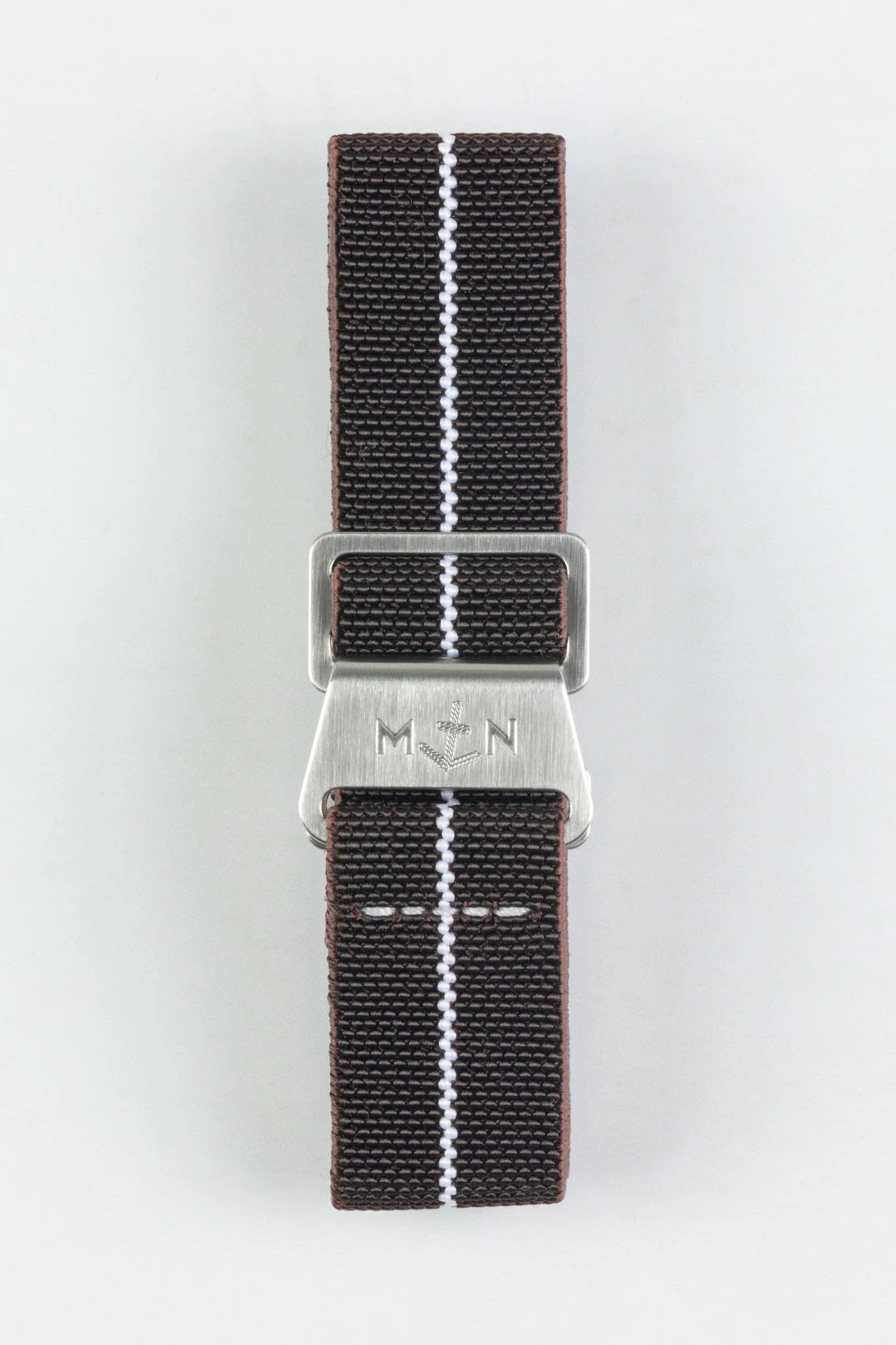 Erika's Originals HAVANA MN™ Strap with WHITE Centerline - BRUSHED Hardware - Image 10