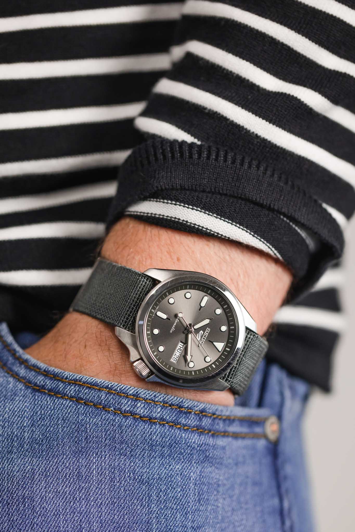 Erika's Originals MIRAGE MN™ Strap in FULL GREY - BRUSHED Hardware - Image 6