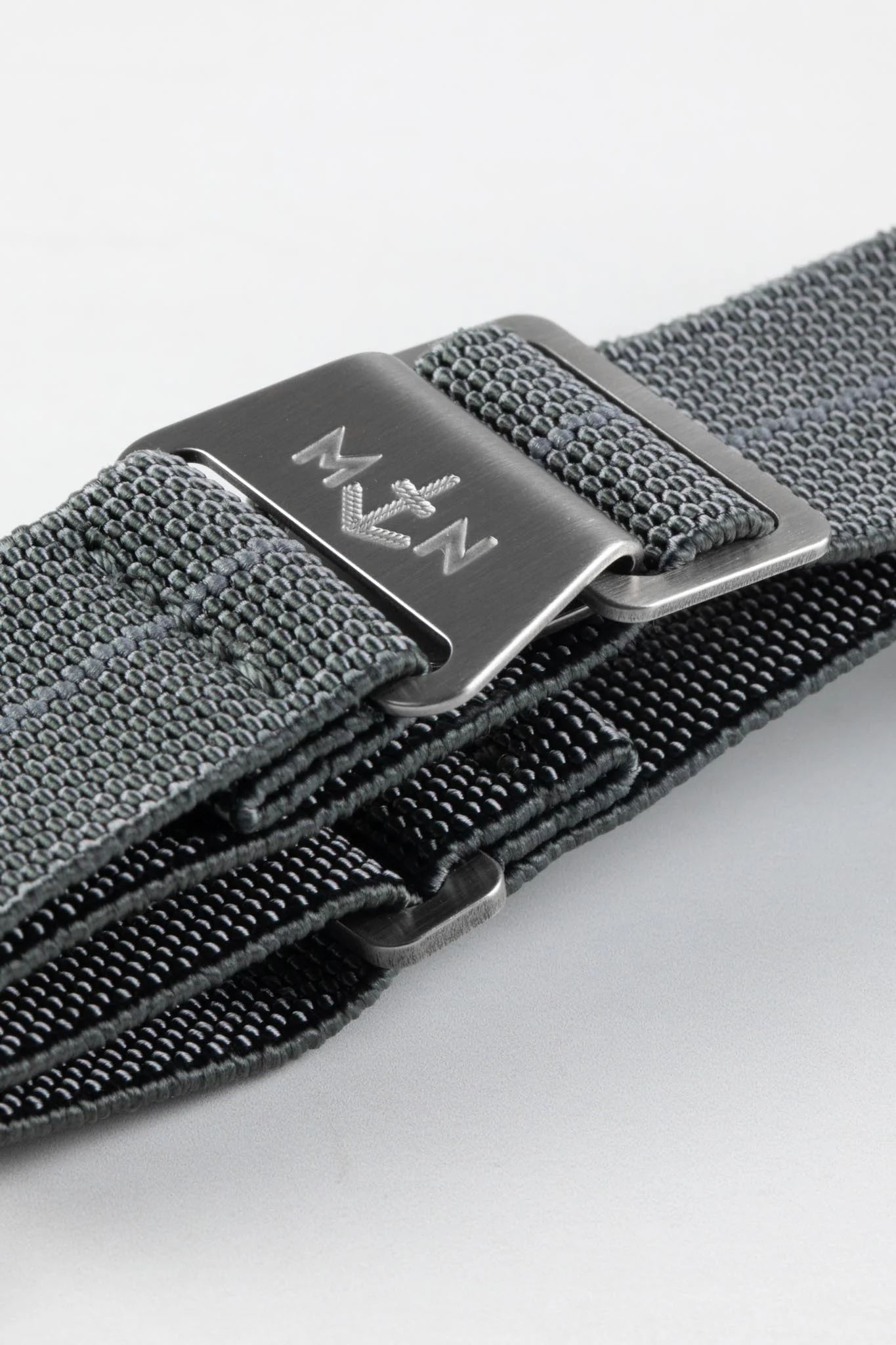 Erika's Originals MIRAGE MN™ Strap in TWO-TONE GREY - BRUSHED Hardware - Image 6