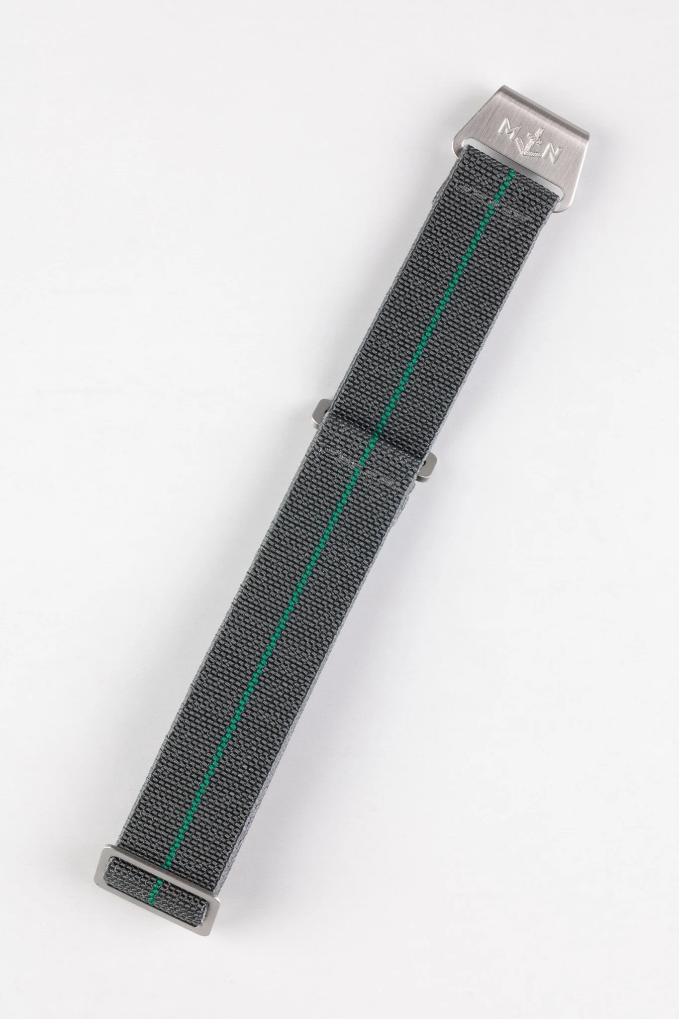 Erika's Originals MIRAGE MN™ Strap with GREEN Centerline - BRUSHED Hardware - Image 5