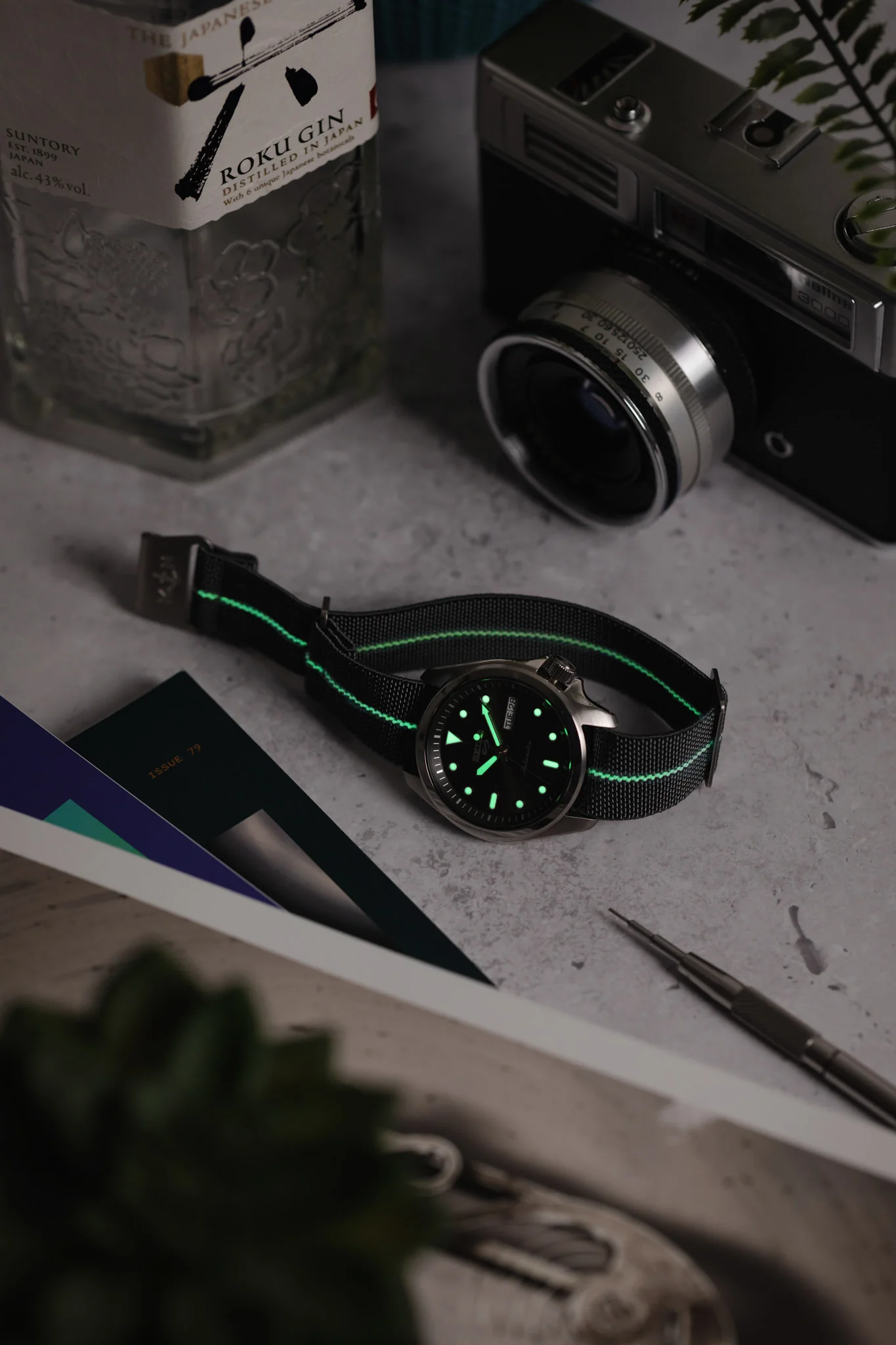 Erika's Originals MIRAGE MN™ Strap with LUMED Centerline - BRUSHED Hardware - Image 4