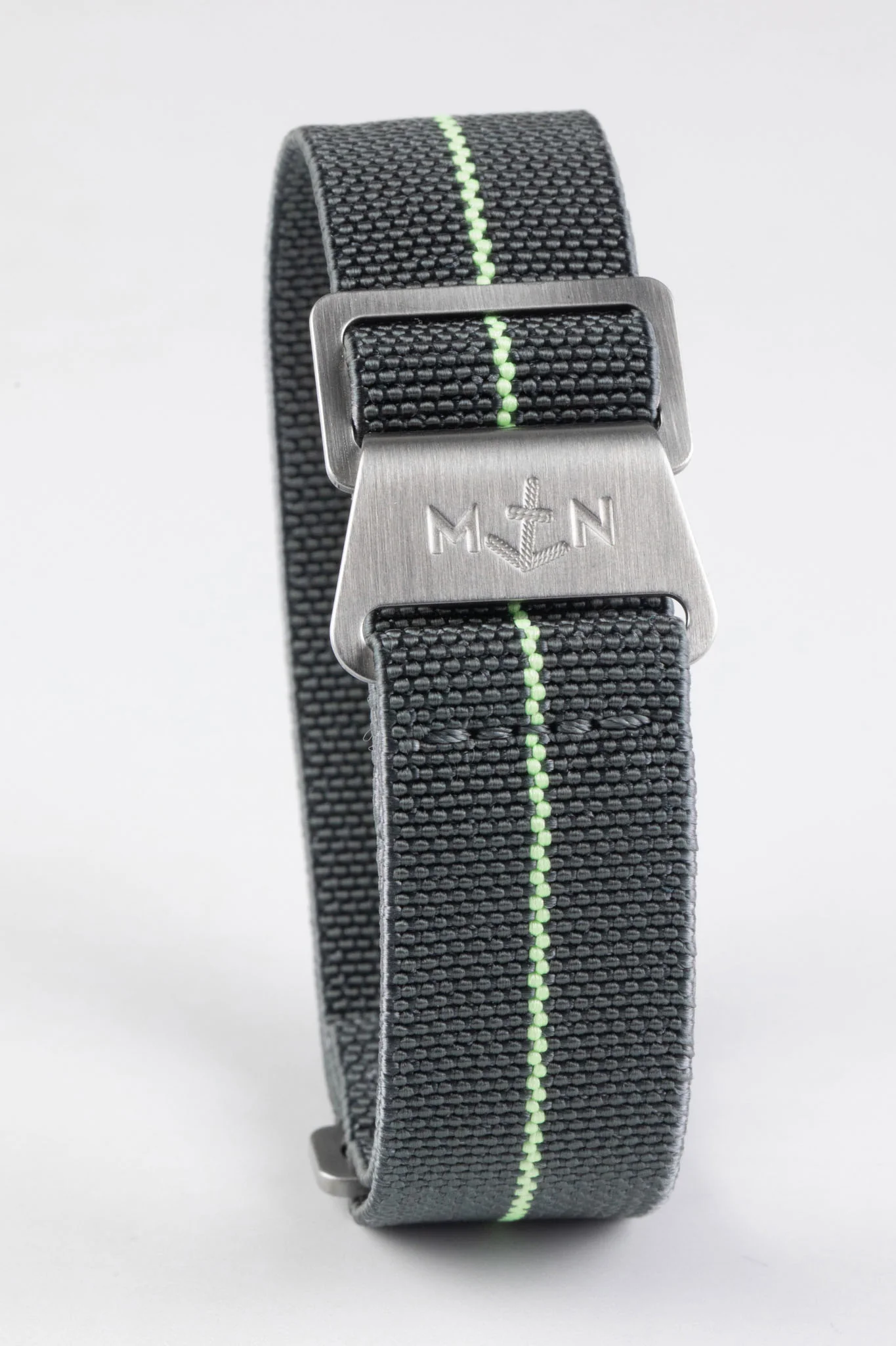Erika's Originals MIRAGE MN™ Strap with MINT GREEN Centerline - BRUSHED Hardware - Image 3