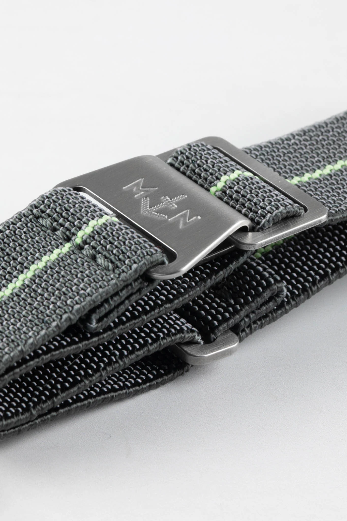 Erika's Originals MIRAGE MN™ Strap with MINT GREEN Centerline - BRUSHED Hardware - Image 6