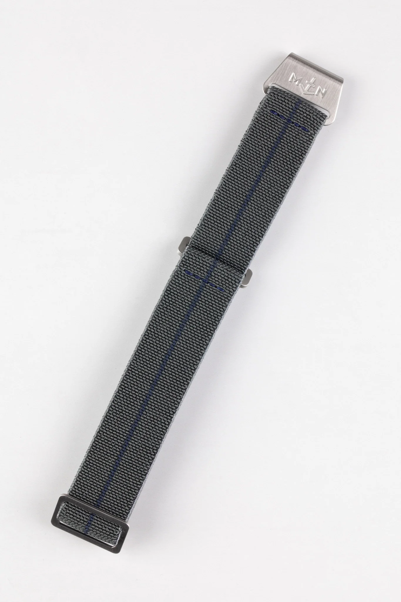 Erika's Originals MIRAGE MN™ Strap with NAVY BLUE Centerline - BRUSHED Hardware - Image 5