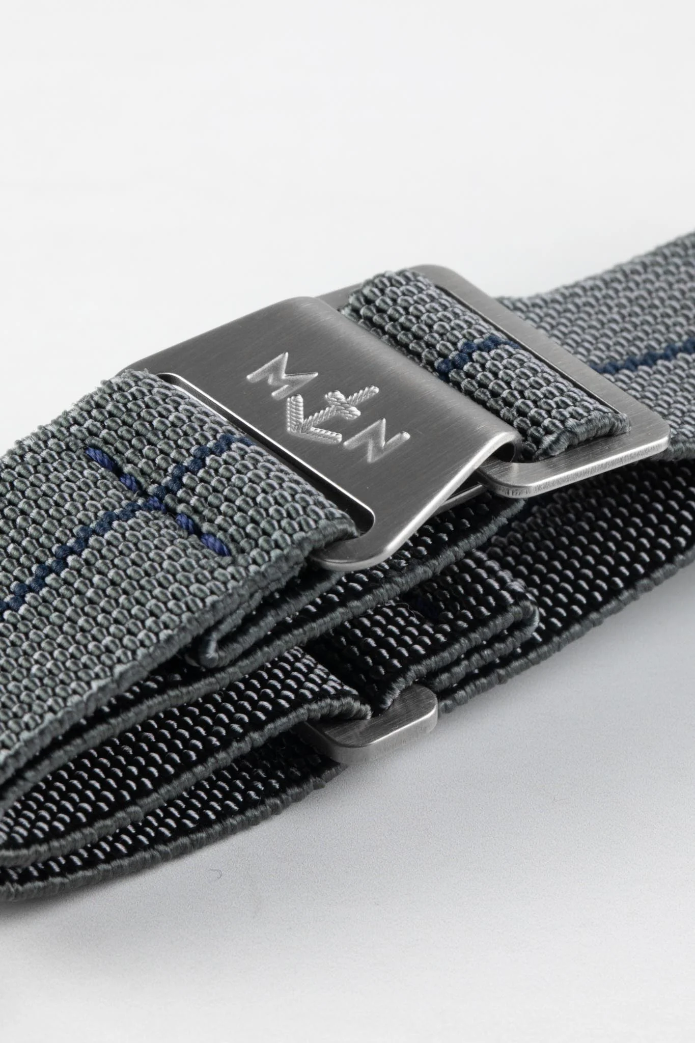 Erika's Originals MIRAGE MN™ Strap with NAVY BLUE Centerline - BRUSHED Hardware - Image 6