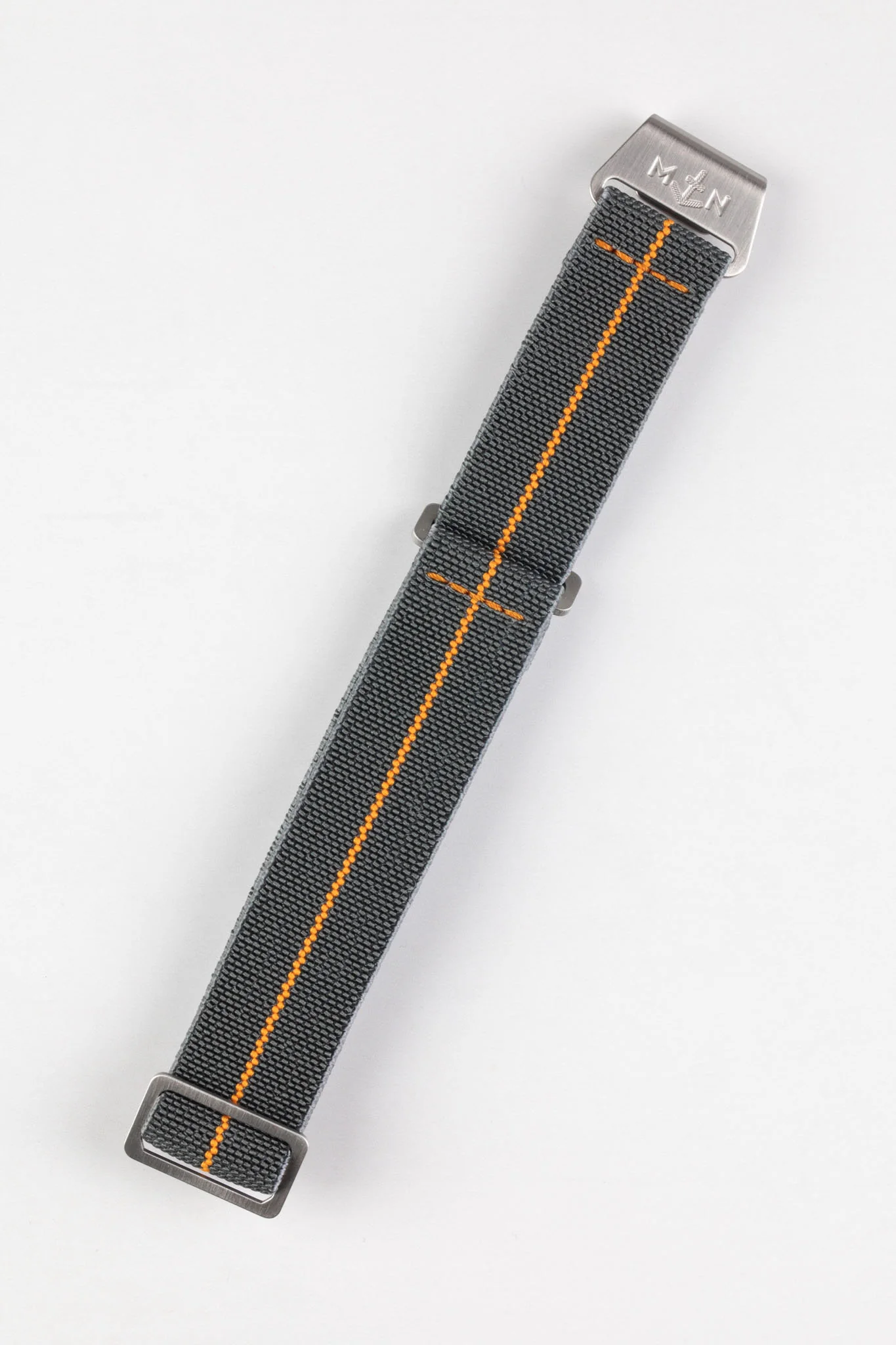 Erika's Originals MIRAGE MN™ Strap with ORANGE Centerline - BRUSHED Hardware - Image 5