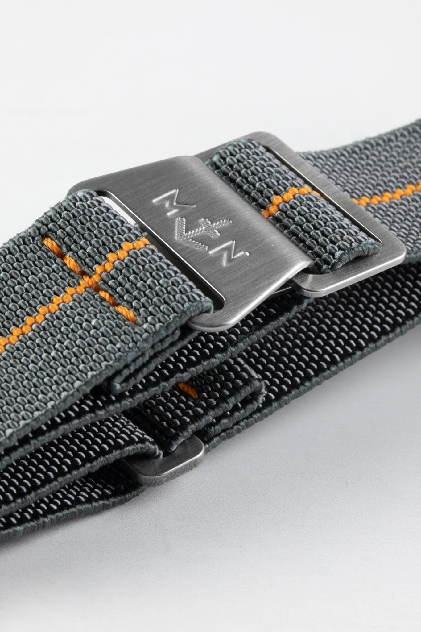 Erika's Originals MIRAGE MN™ Strap with ORANGE Centerline - BRUSHED Hardware - Image 6