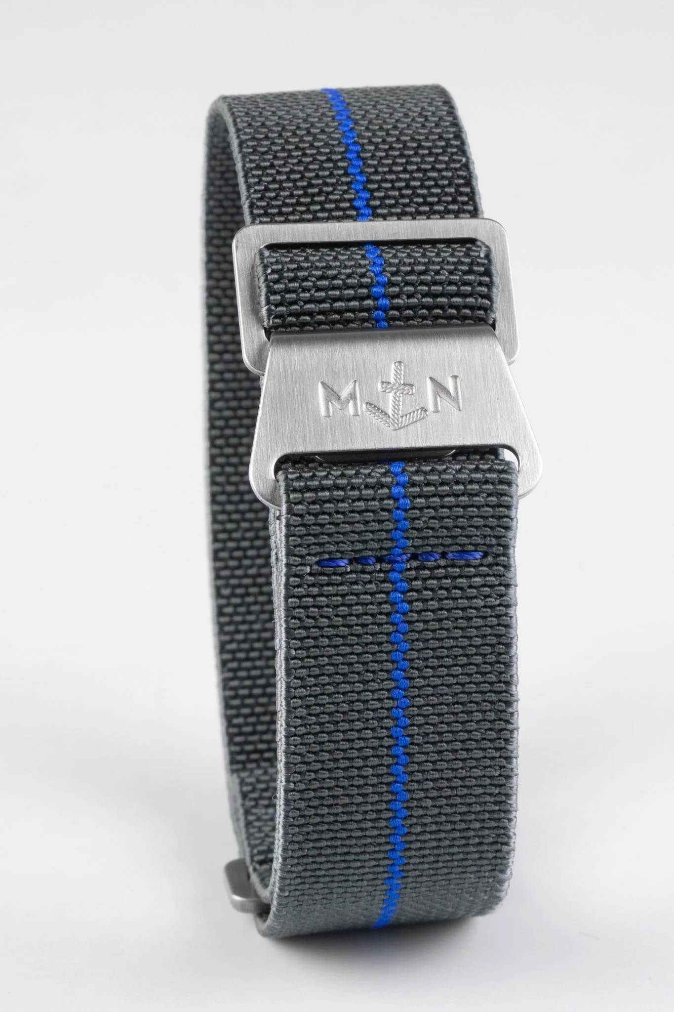 Erika's Originals MIRAGE MN™ Strap with ROYAL BLUE Centerline - BRUSHED Hardware - Image 3