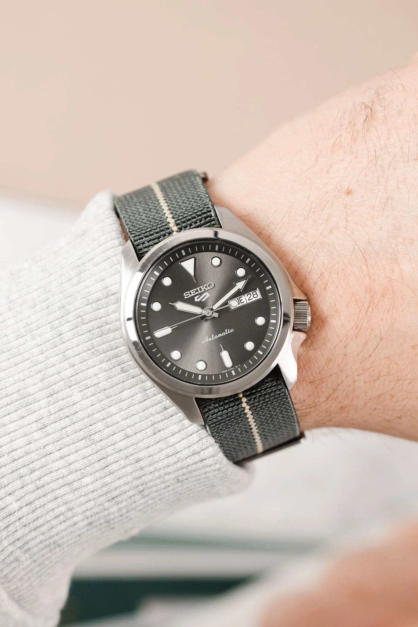 Erika's Originals MIRAGE MN™ Strap with SAND Centerline - BRUSHED Hardware - Image 2