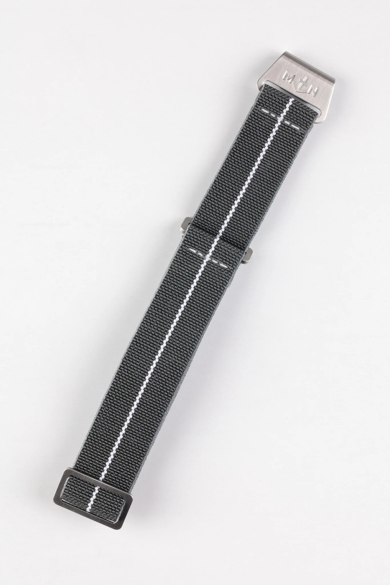 Erika's Originals MIRAGE MN™ Strap with WHITE Centerline - BRUSHED Hardware - Image 5