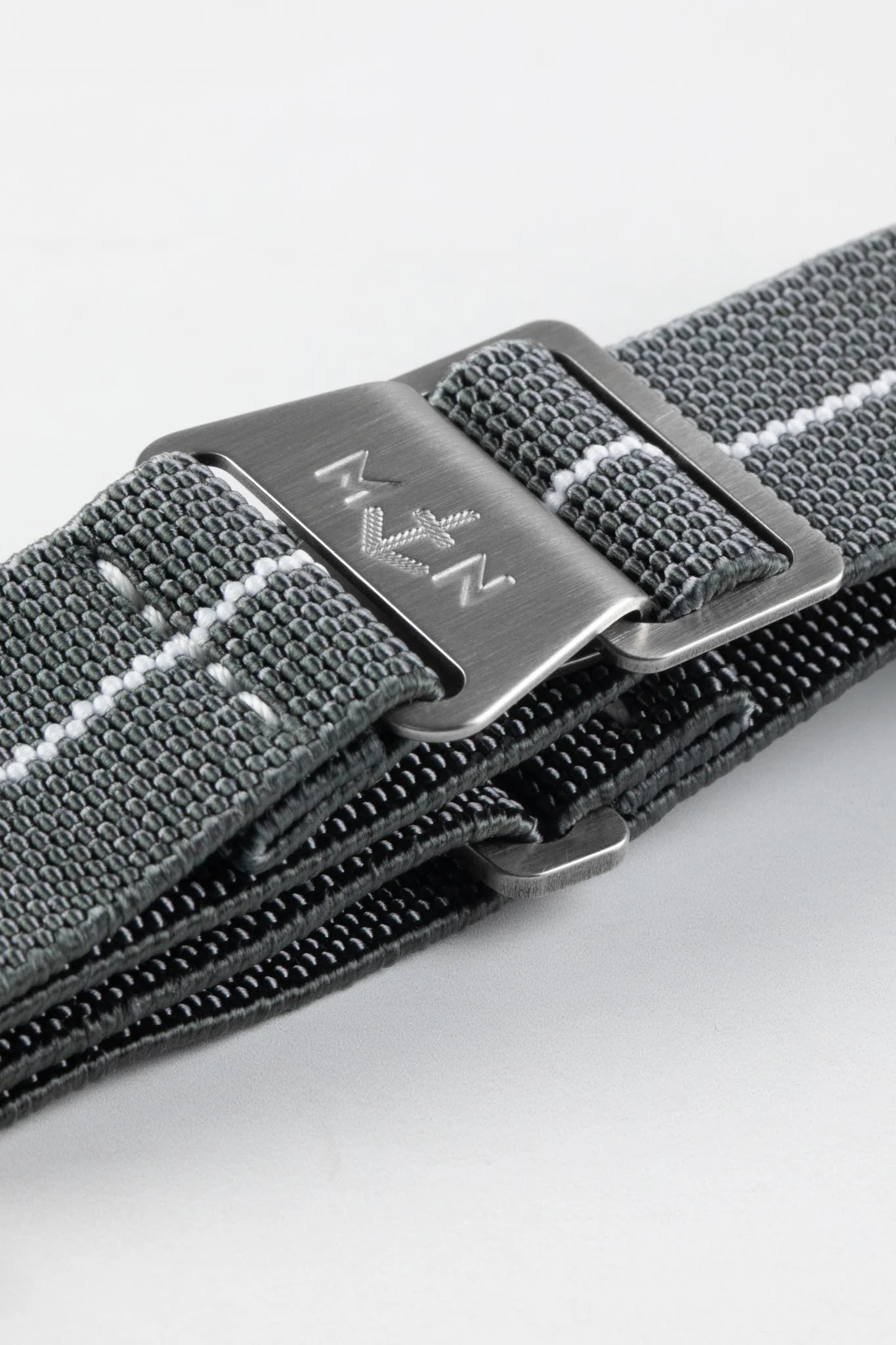 Erika's Originals MIRAGE MN™ Strap with WHITE Centerline - BRUSHED Hardware - Image 6