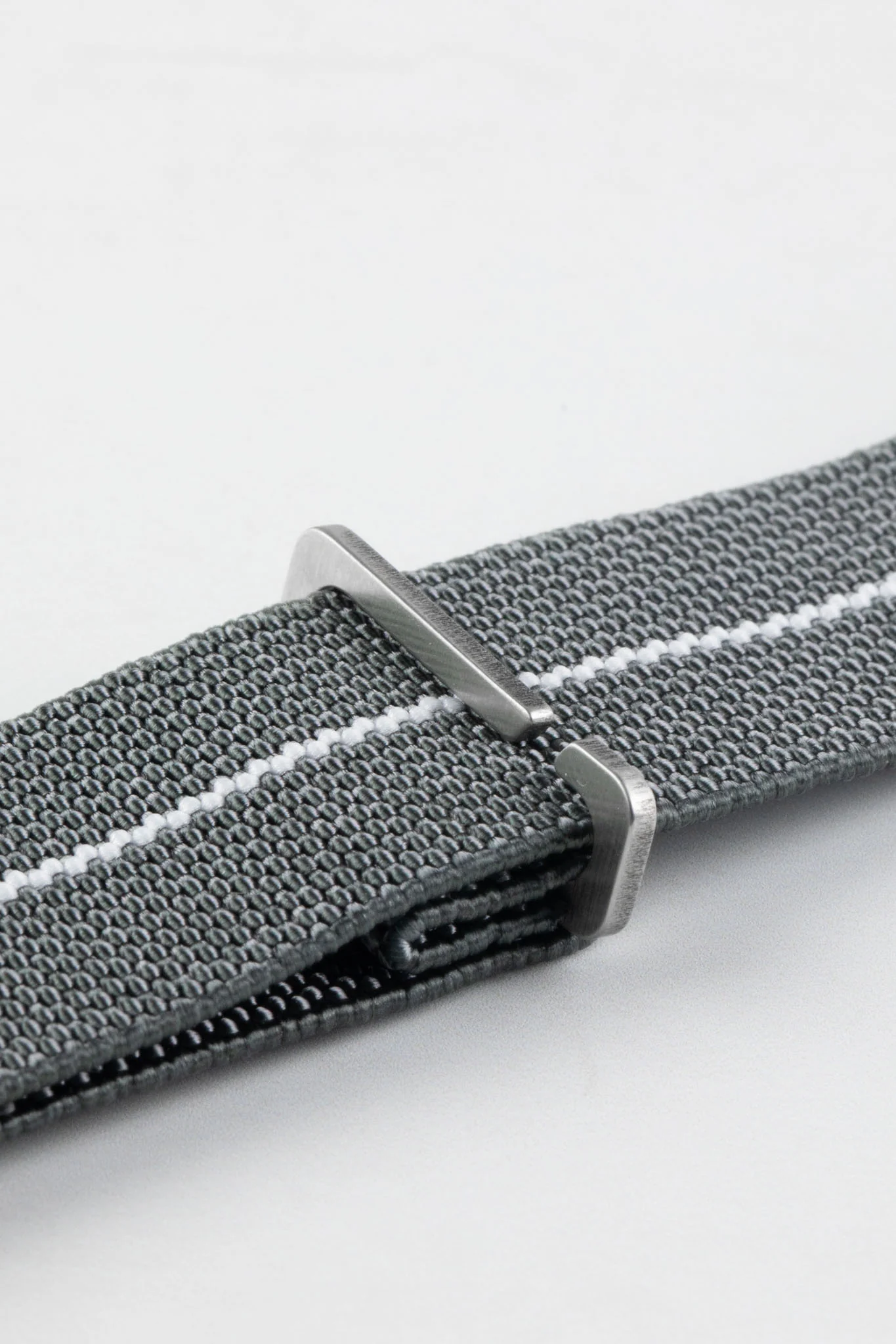 Erika's Originals MIRAGE MN™ Strap with WHITE Centerline - BRUSHED Hardware - Image 7