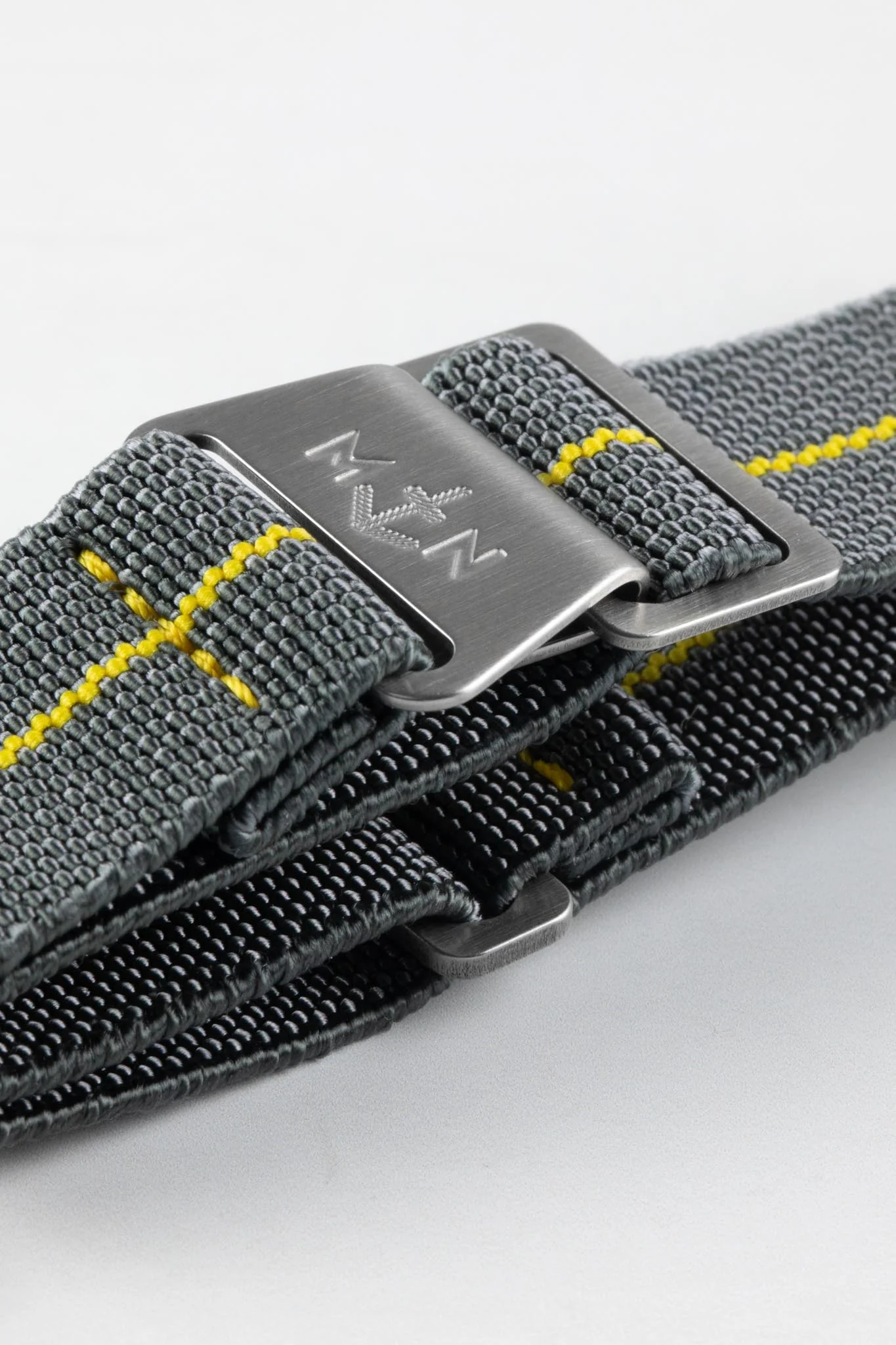 Erika's Originals MIRAGE MN™ Strap with YELLOW Centerline - BRUSHED Hardware - Image 6