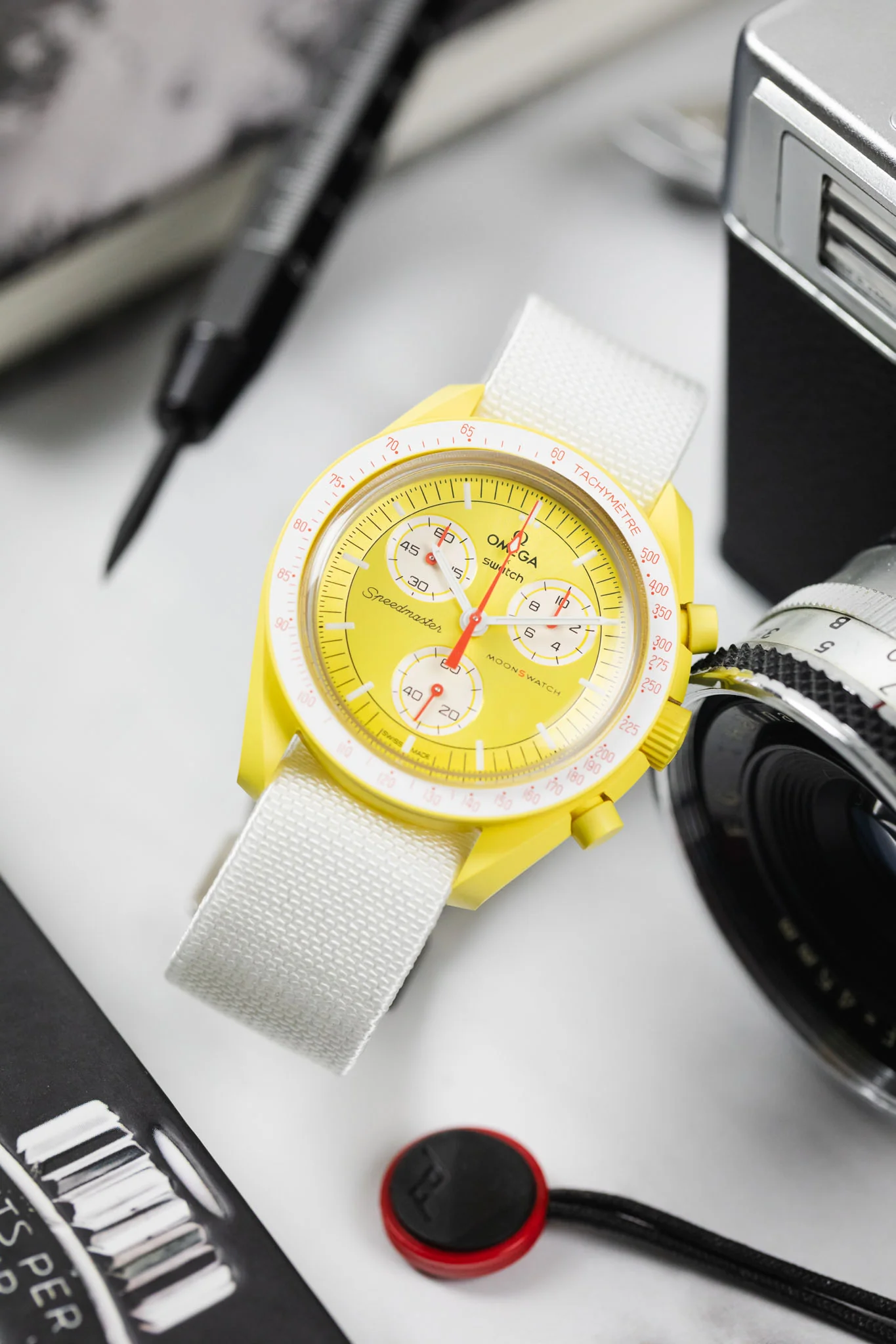 Erika's Originals NASA MN™ Watch Strap in FULL WHITE with BRUSHED Hardware - Image 4