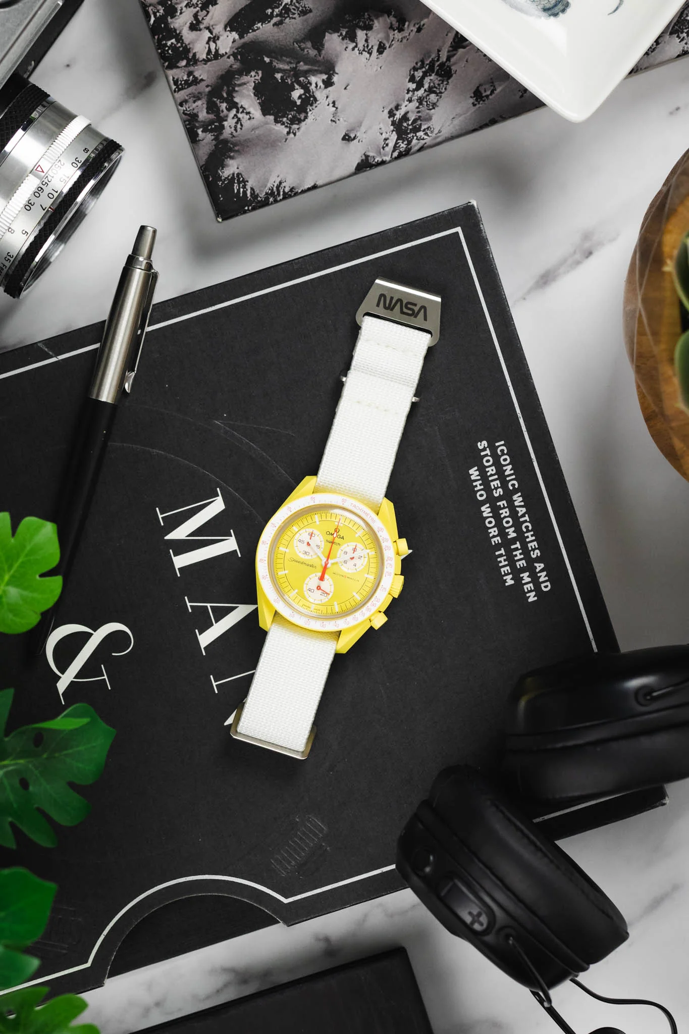 Erika's Originals NASA MN™ Watch Strap in FULL WHITE with BRUSHED Hardware - Image 9