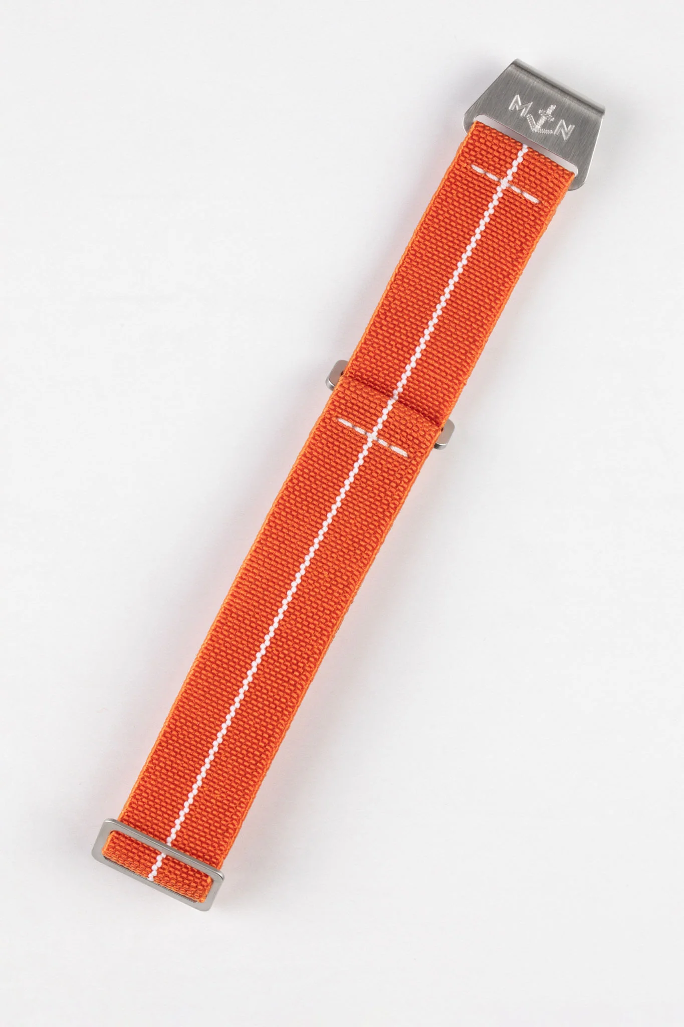 Erika's Originals ORANGE MN™ Strap with WHITE Centerline - BRUSHED Hardware - Image 7