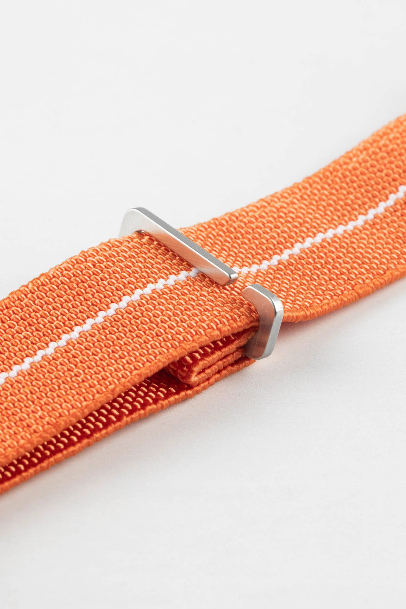 Erika's Originals ORANGE MN™ Strap with WHITE Centerline - BRUSHED Hardware - Image 8