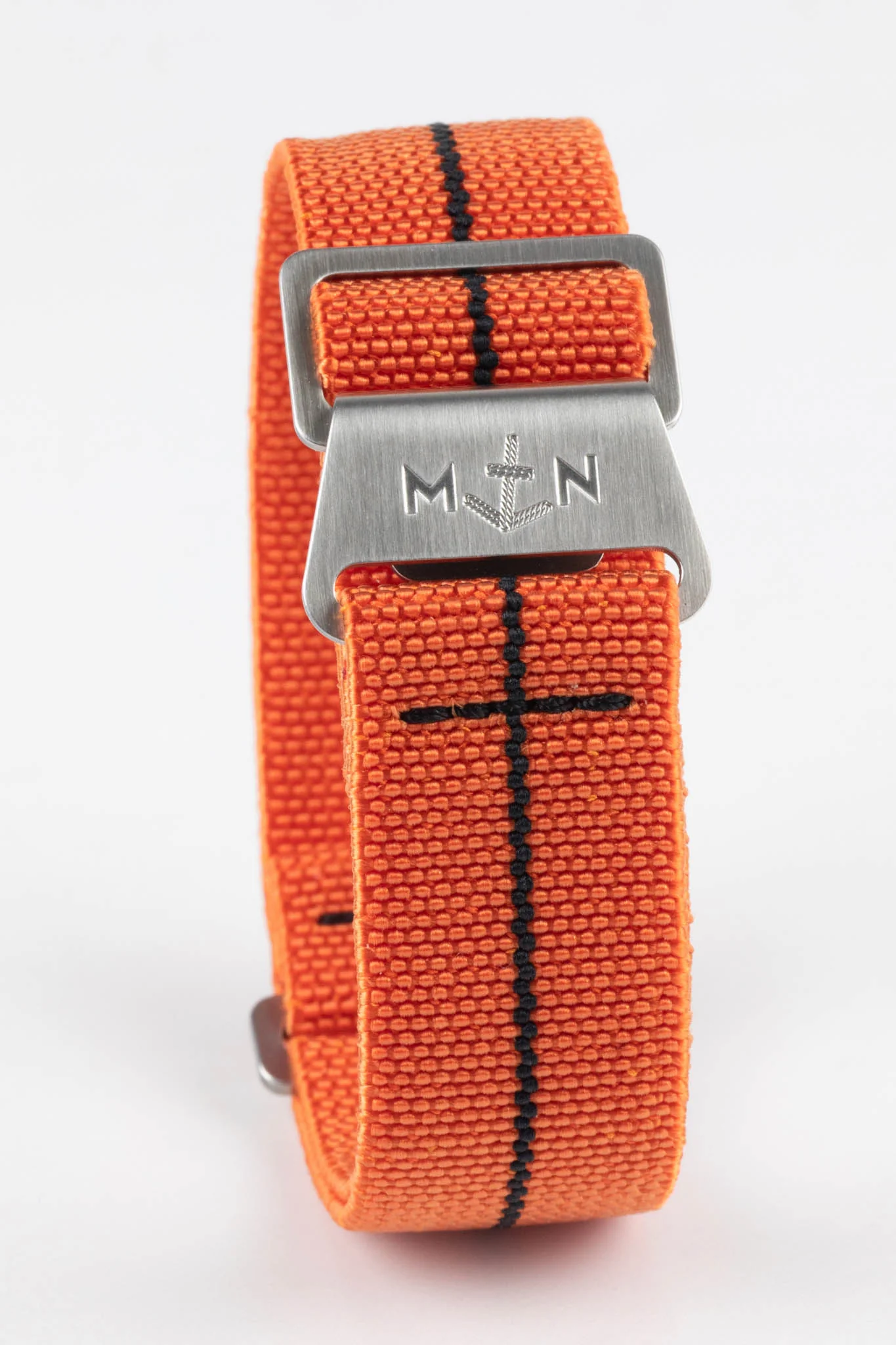 Erika's Originals ORANGE MN™ Strap with BLACK Centerline - BRUSHED Hardware - Image 5