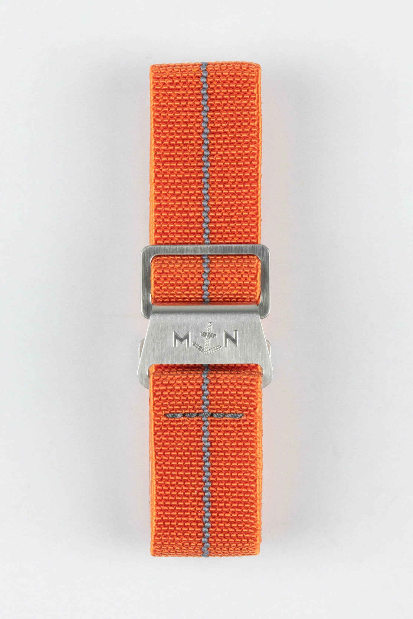 Erika's Originals ORANGE MN™ Strap with DARK GREY Centerline - BRUSHED Hardware - Image 10