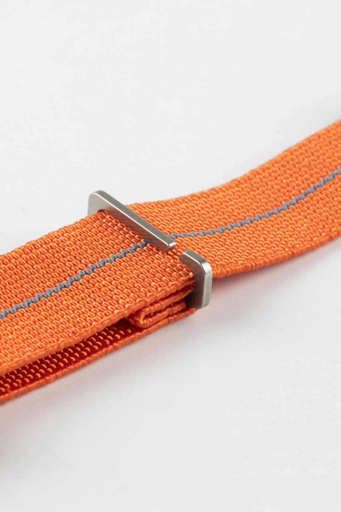Erika's Originals ORANGE MN™ Strap with DARK GREY Centerline - BRUSHED Hardware - Image 9