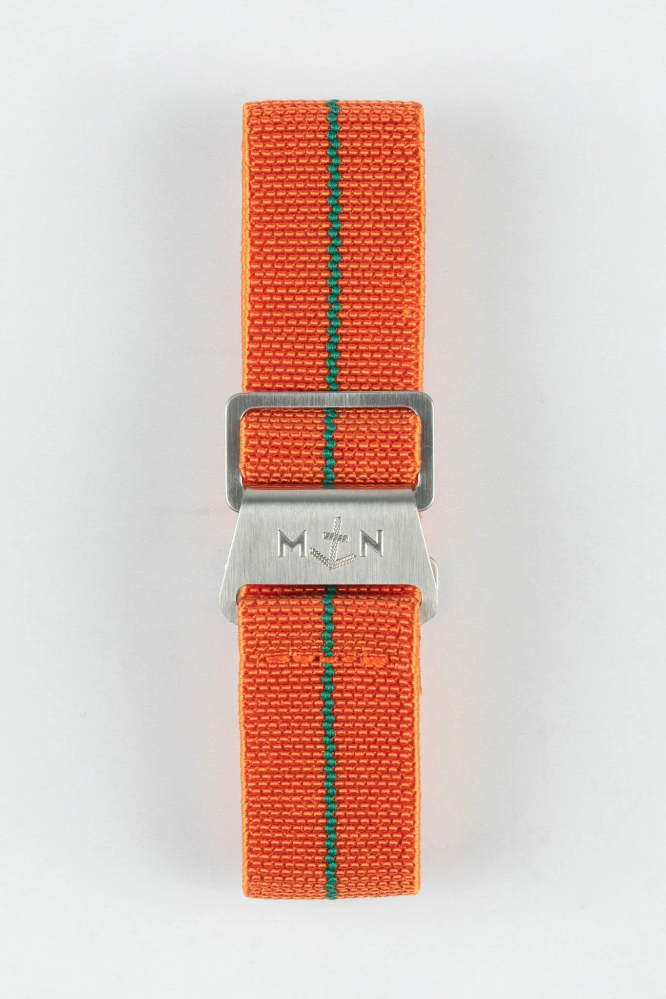 Erika's Originals ORANGE MN™ Strap with GREEN Centerline - BRUSHED Hardware - Image 10