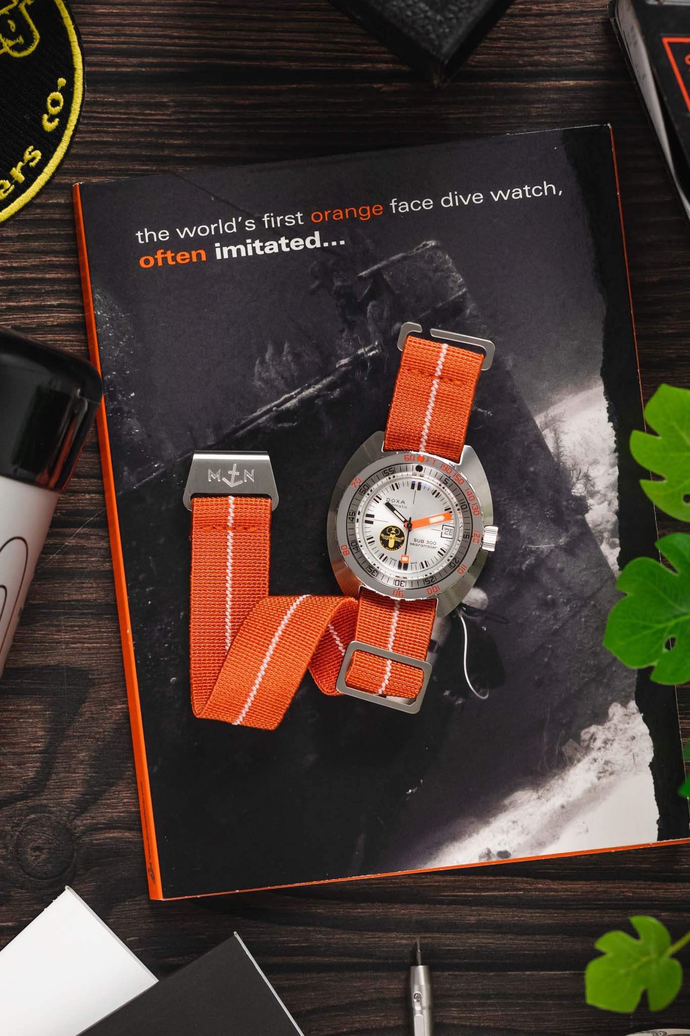Erika's Originals ORANGE MN™ Strap with LUMED Centerline - BRUSHED Hardware - Image 8