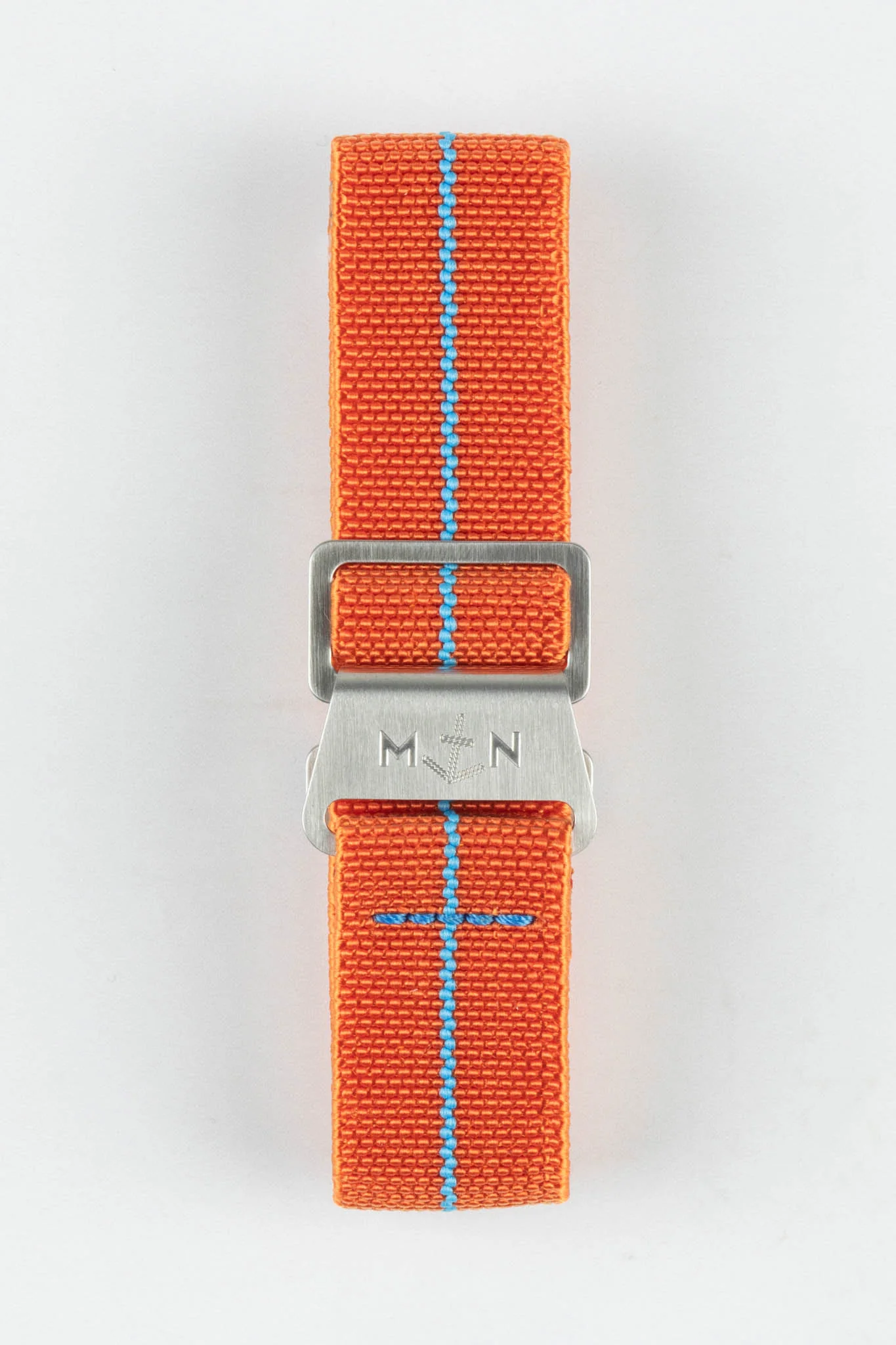 Erika's Originals ORANGE MN™ Strap with TURQUOISE Centerline - BRUSHED Hardware - Image 10
