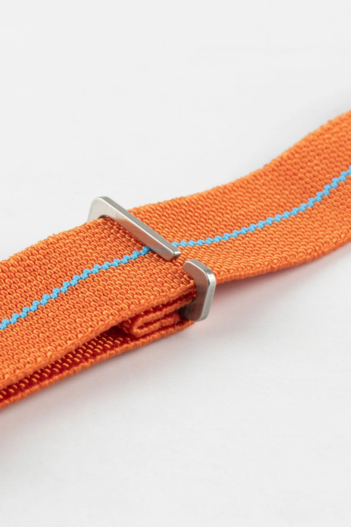 Erika's Originals ORANGE MN™ Strap with TURQUOISE Centerline - BRUSHED Hardware - Image 9