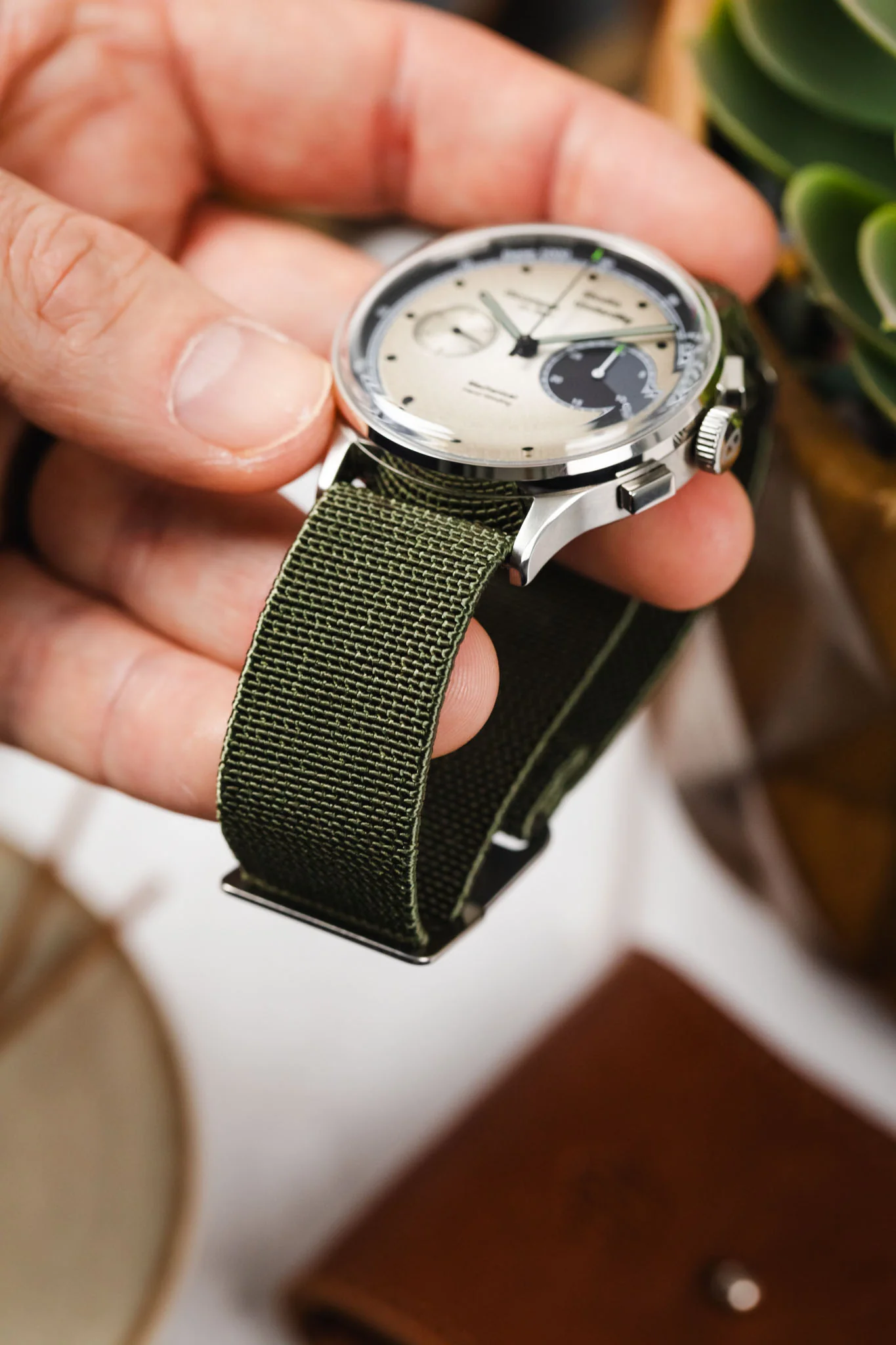 Erika's Originals ORIGINAL MN™ Strap in FULL GREEN - BRUSHED Hardware - Image 6