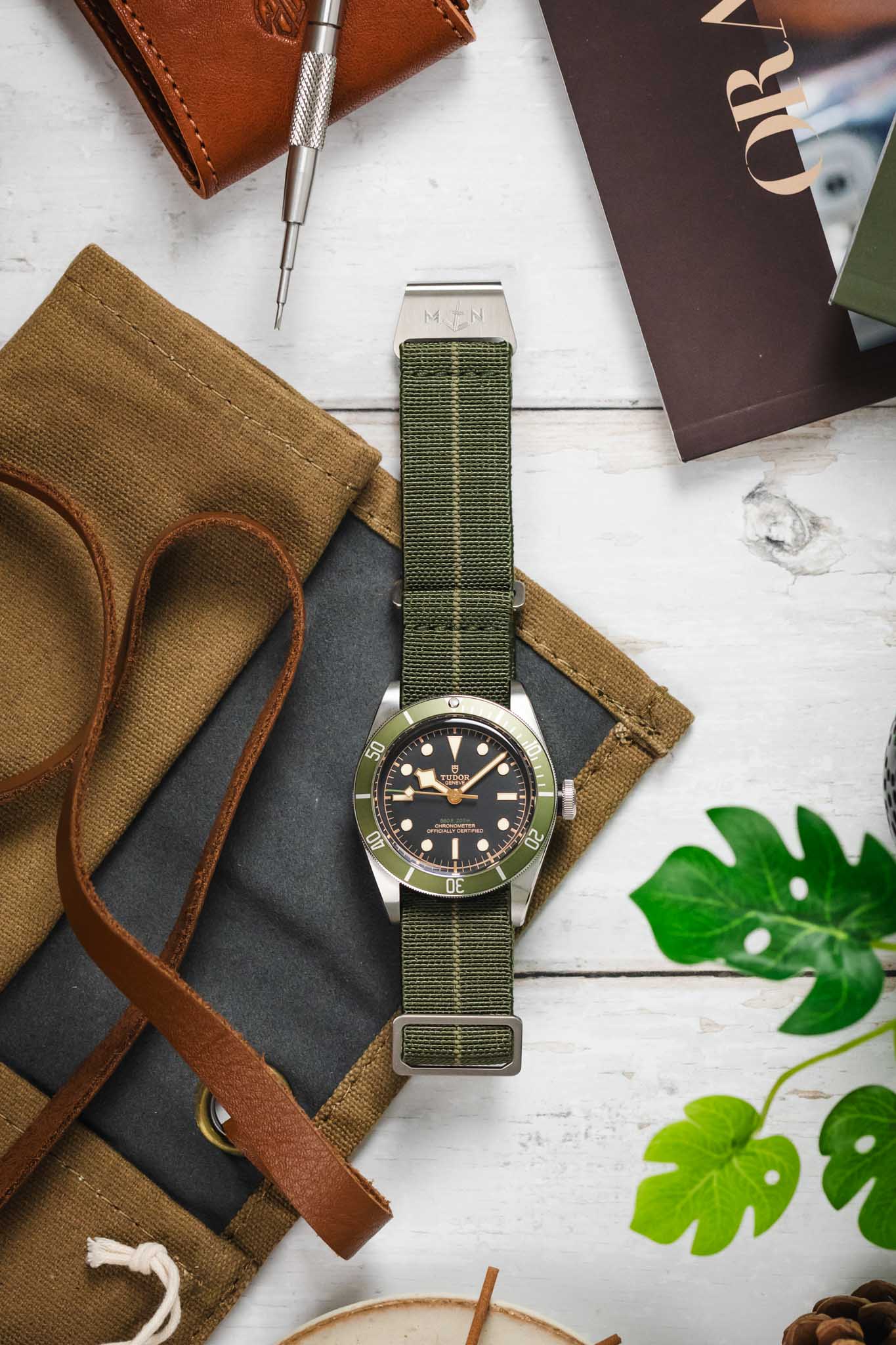 Erika's Originals ORIGINAL MN™ Strap in TWO-TONE GREEN - BRUSHED Hardware - Image 9