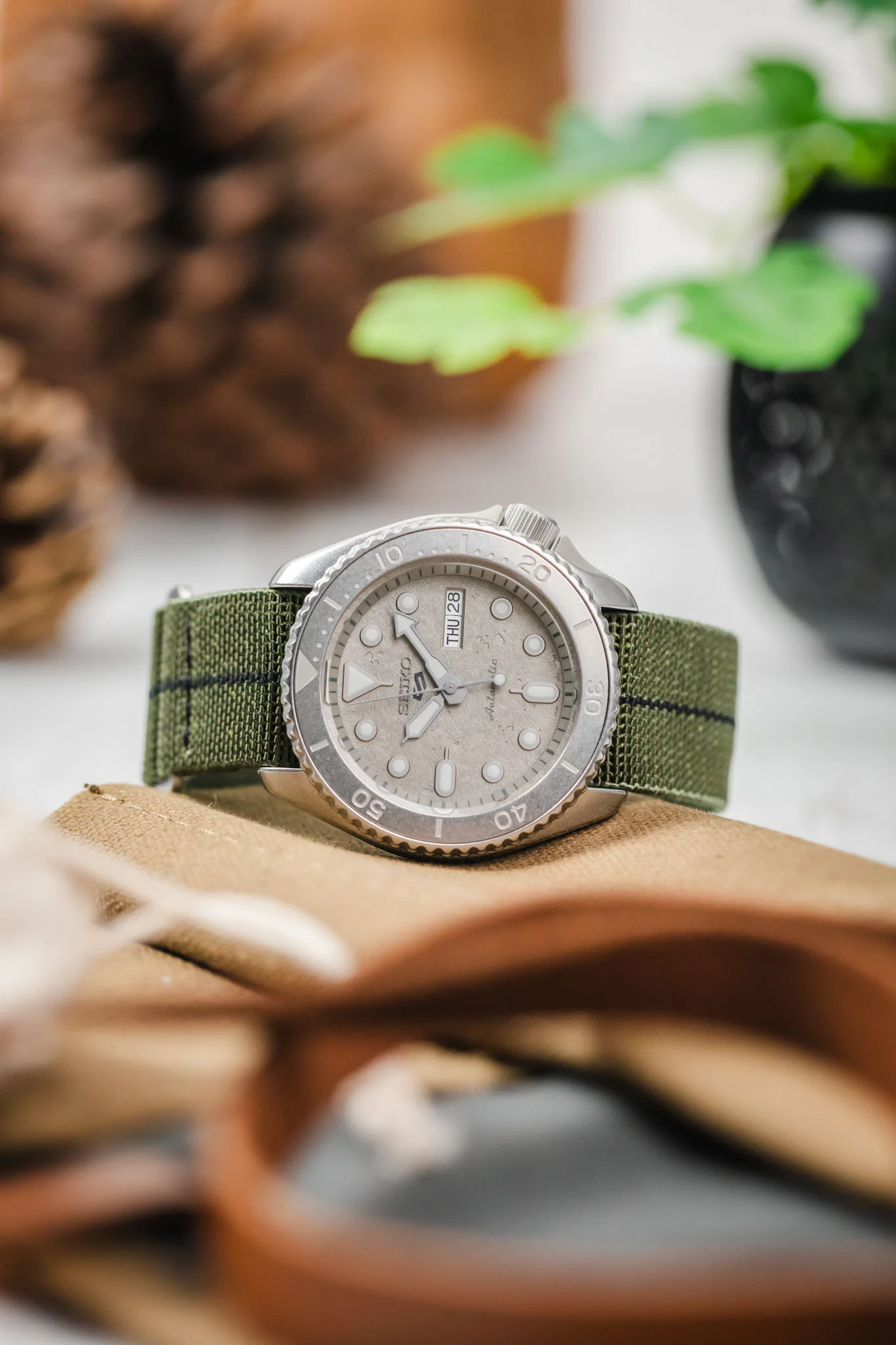 Erika's Originals ORIGINAL MN™ Strap with BLACK Centerline - BRUSHED Hardware - Image 4
