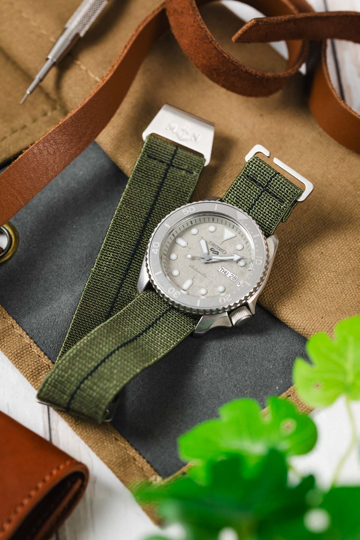 Erika's Originals ORIGINAL MN™ Strap with BLACK Centerline - BRUSHED Hardware - Image 6