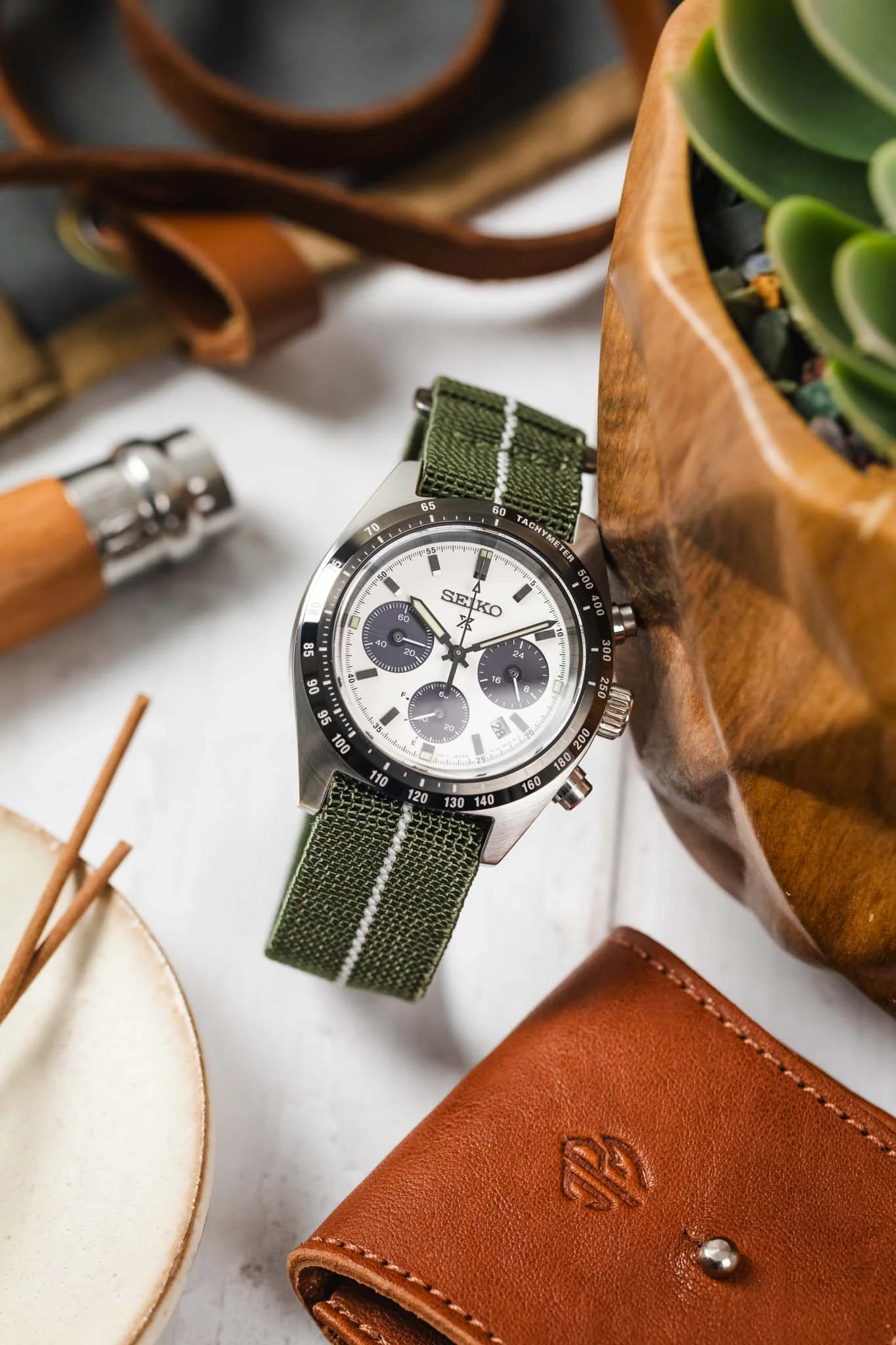 Erika's Originals ORIGINAL MN™ Strap with LUMED Centerline - BRUSHED Hardware - Image 4