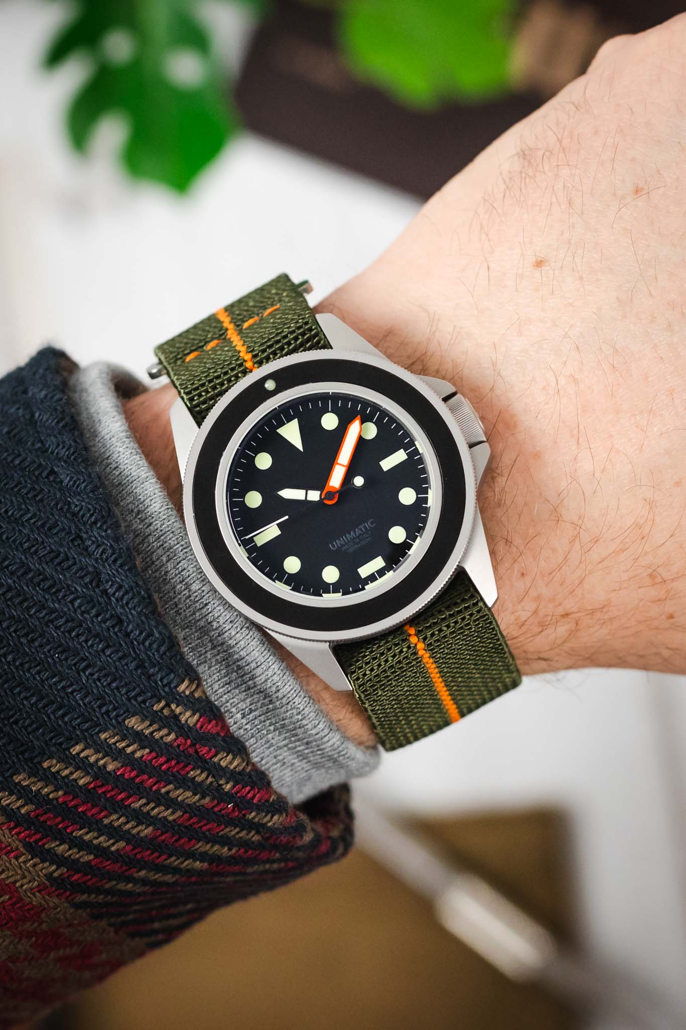 Erika's Originals ORIGINAL MN™ Strap with ORANGE Centerline - BRUSHED Hardware - Image 2