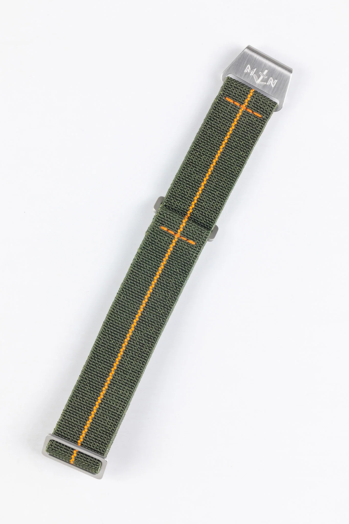 Erika's Originals ORIGINAL MN™ Strap with ORANGE Centerline - BRUSHED Hardware - Image 3