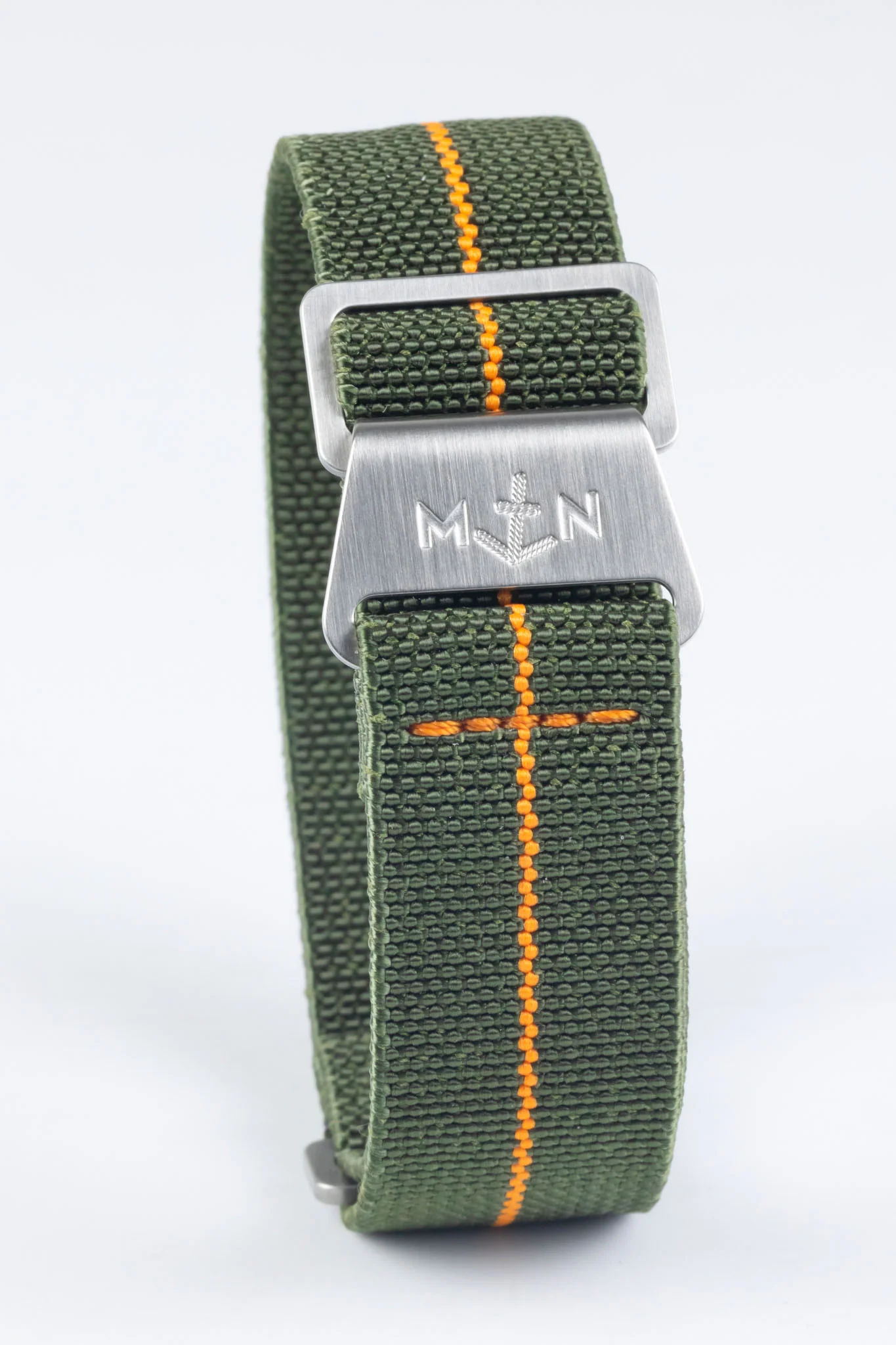 Erika's Originals ORIGINAL MN™ Strap with ORANGE Centerline - BRUSHED Hardware - Image 5