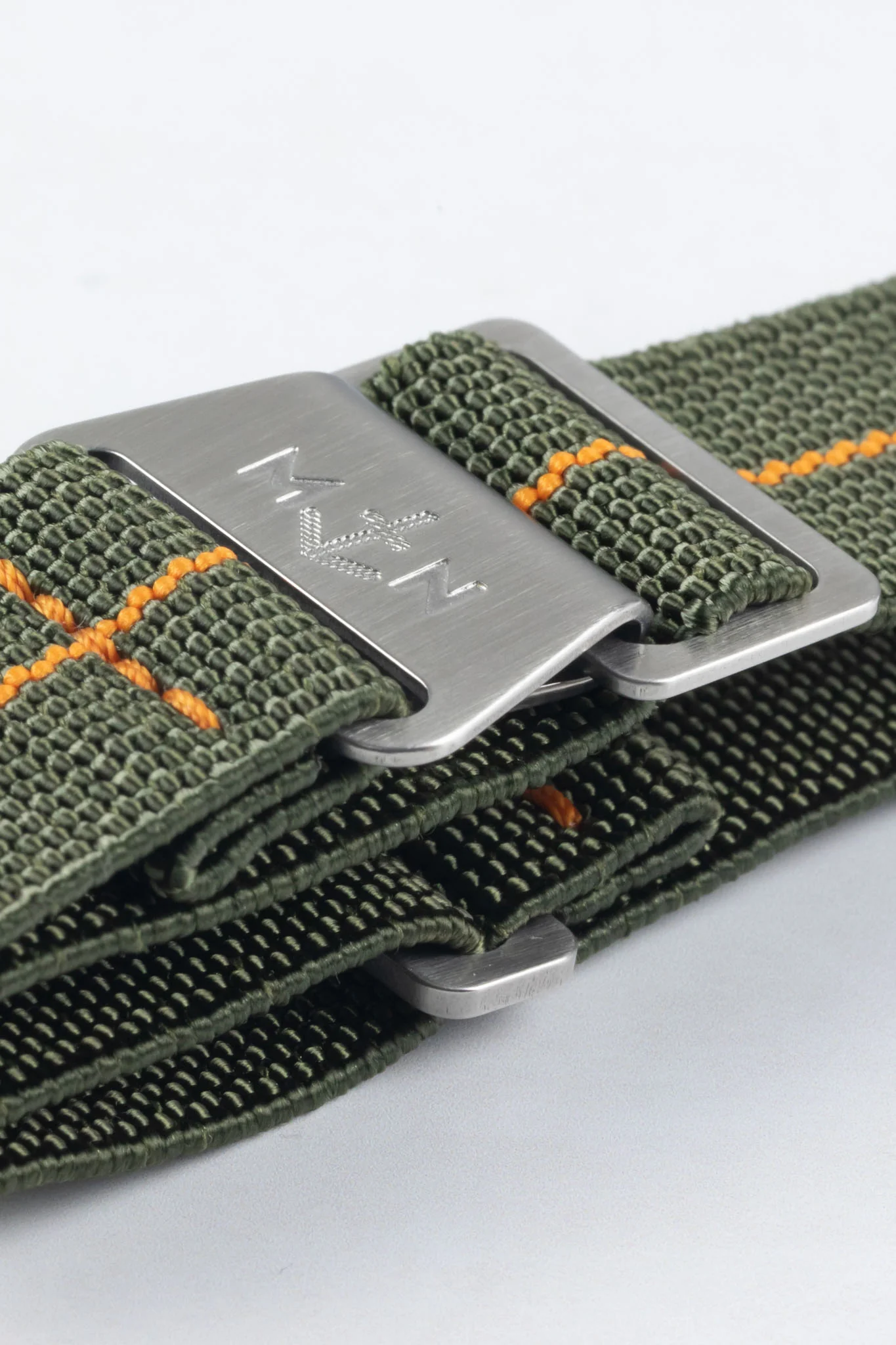 Erika's Originals ORIGINAL MN™ Strap with ORANGE Centerline - BRUSHED Hardware - Image 7