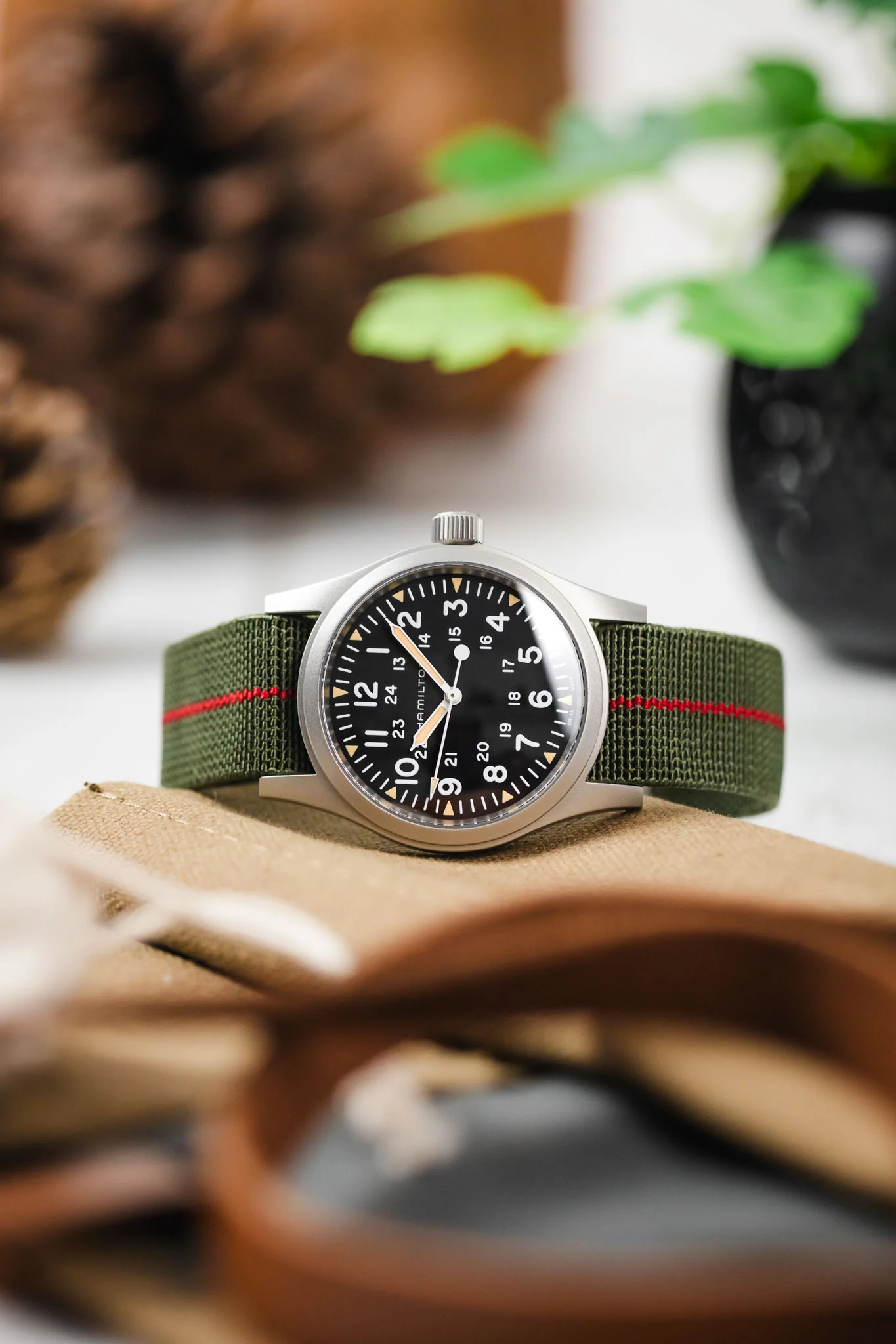 Erika's Originals ORIGINAL MN™ Strap with RED Centerline - BRUSHED Hardware - Image 4
