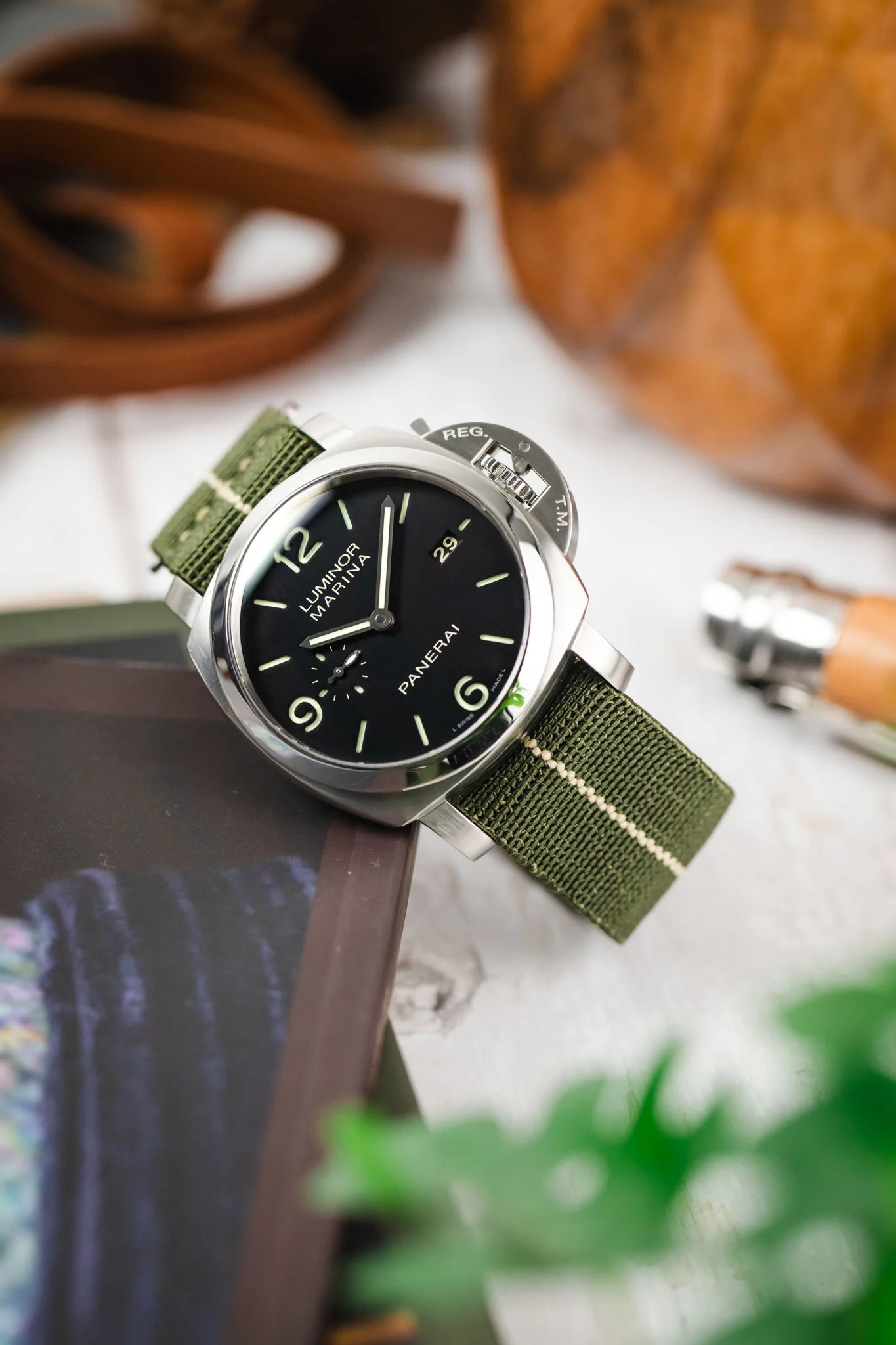 Erika's Originals ORIGINAL MN™ Strap with SAND Centerline - BRUSHED Hardware - Image 4