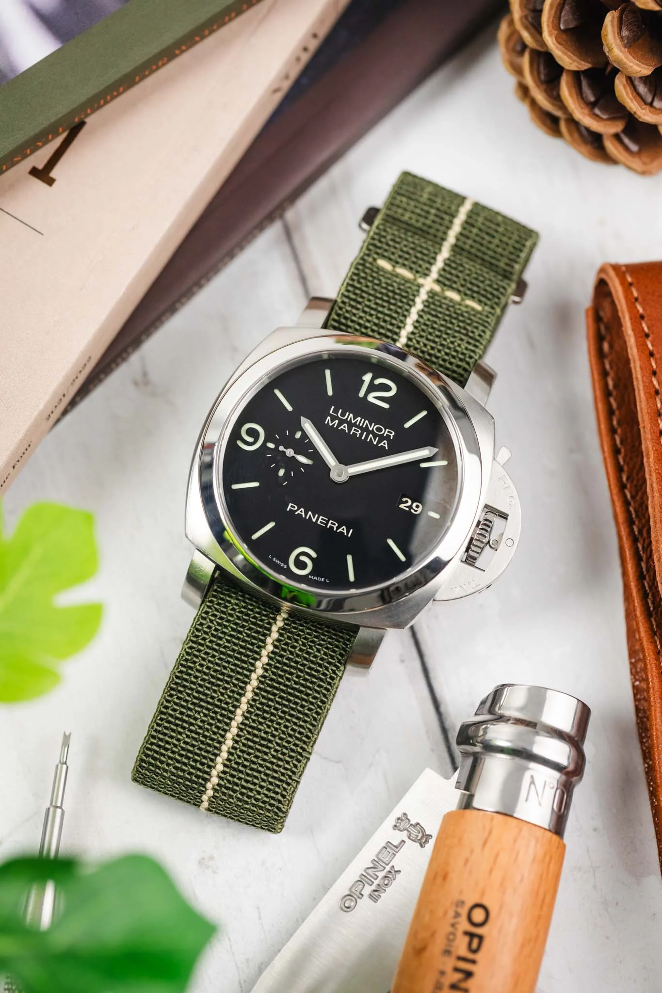 Erika's Originals ORIGINAL MN™ Strap with SAND Centerline - BRUSHED Hardware - Image 6