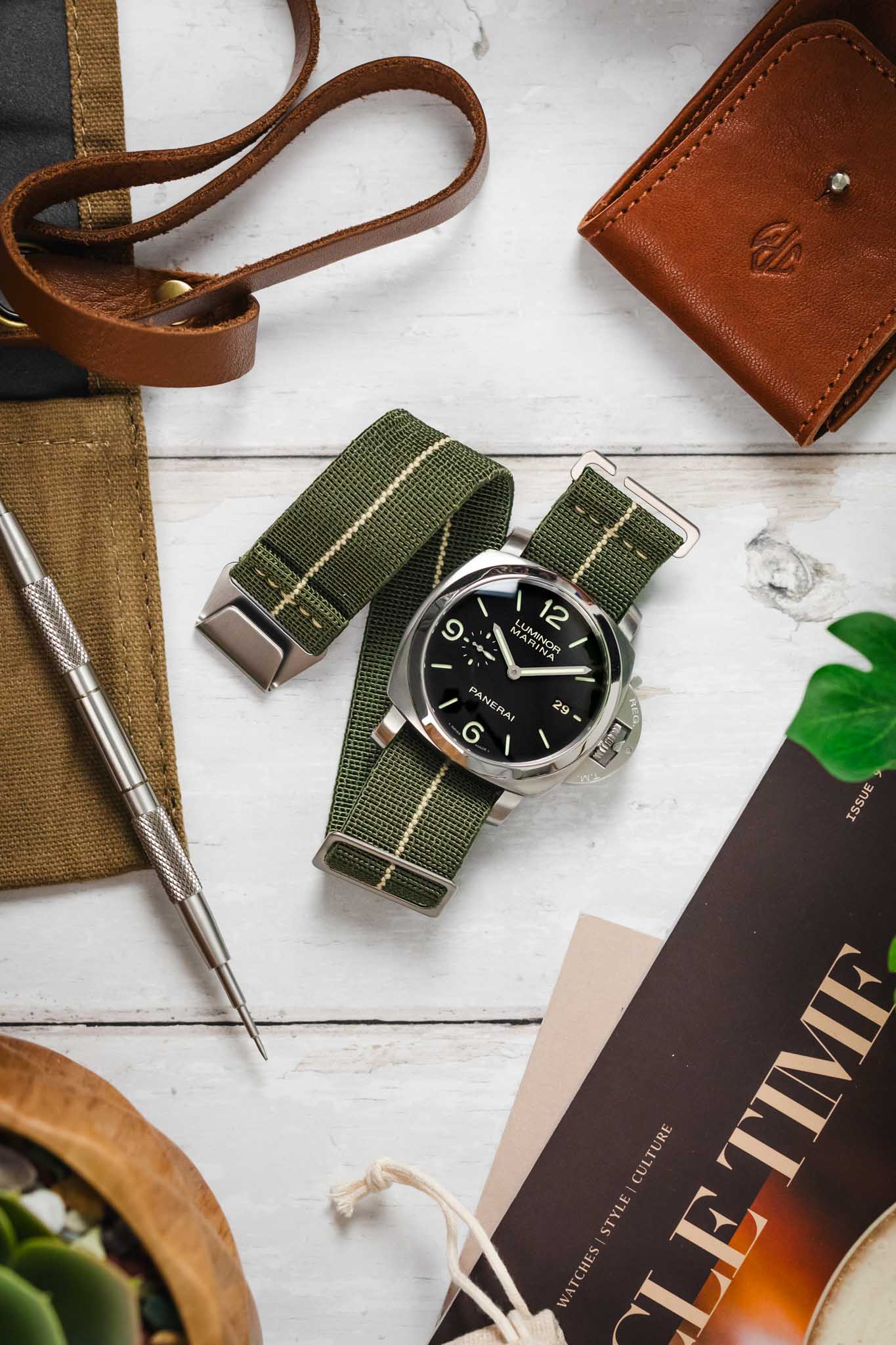 Erika's Originals ORIGINAL MN™ Strap with SAND Centerline - BRUSHED Hardware - Image 9