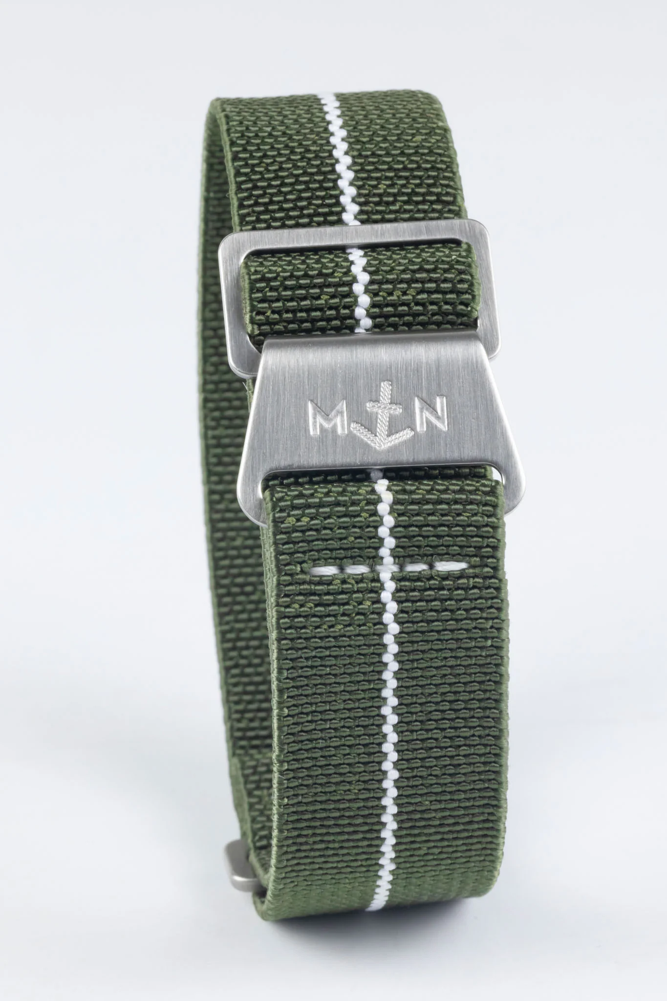 Erika's Originals ORIGINAL MN™ Strap with WHITE Centerline - BRUSHED Hardware - Image 5