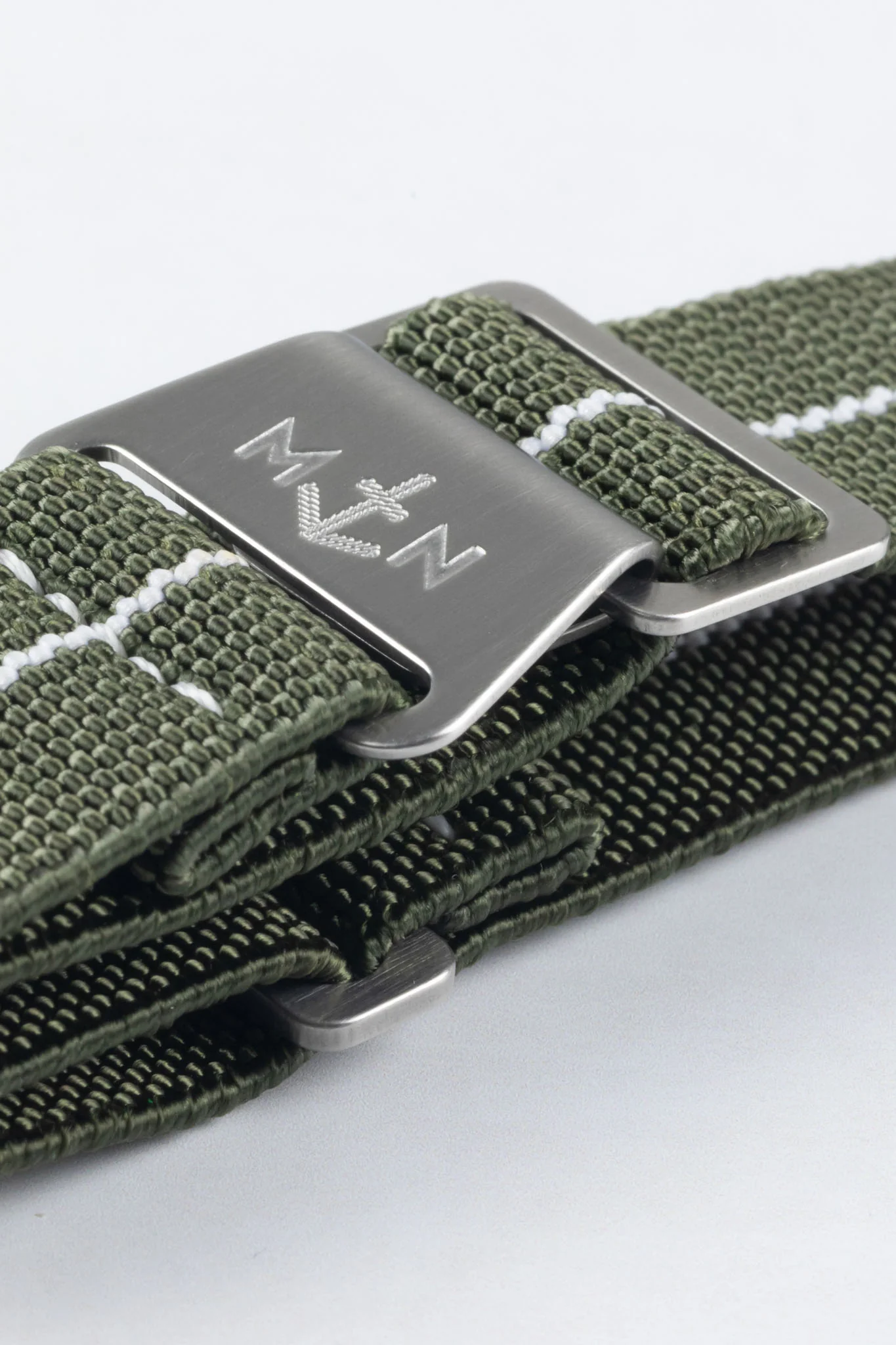 Erika's Originals ORIGINAL MN™ Strap with WHITE Centerline - BRUSHED Hardware - Image 7
