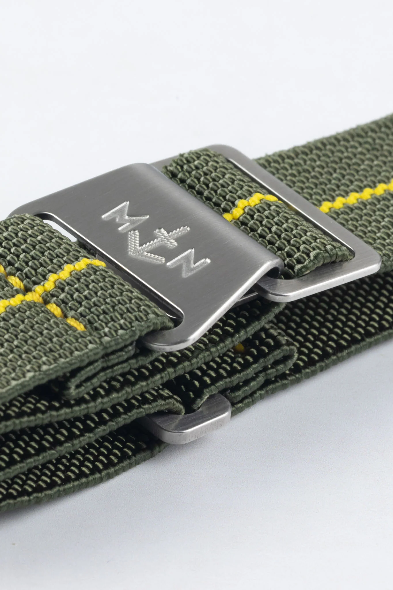 Erika's Originals ORIGINAL MN™ Strap with YELLOW Centerline - BRUSHED Hardware - Image 7