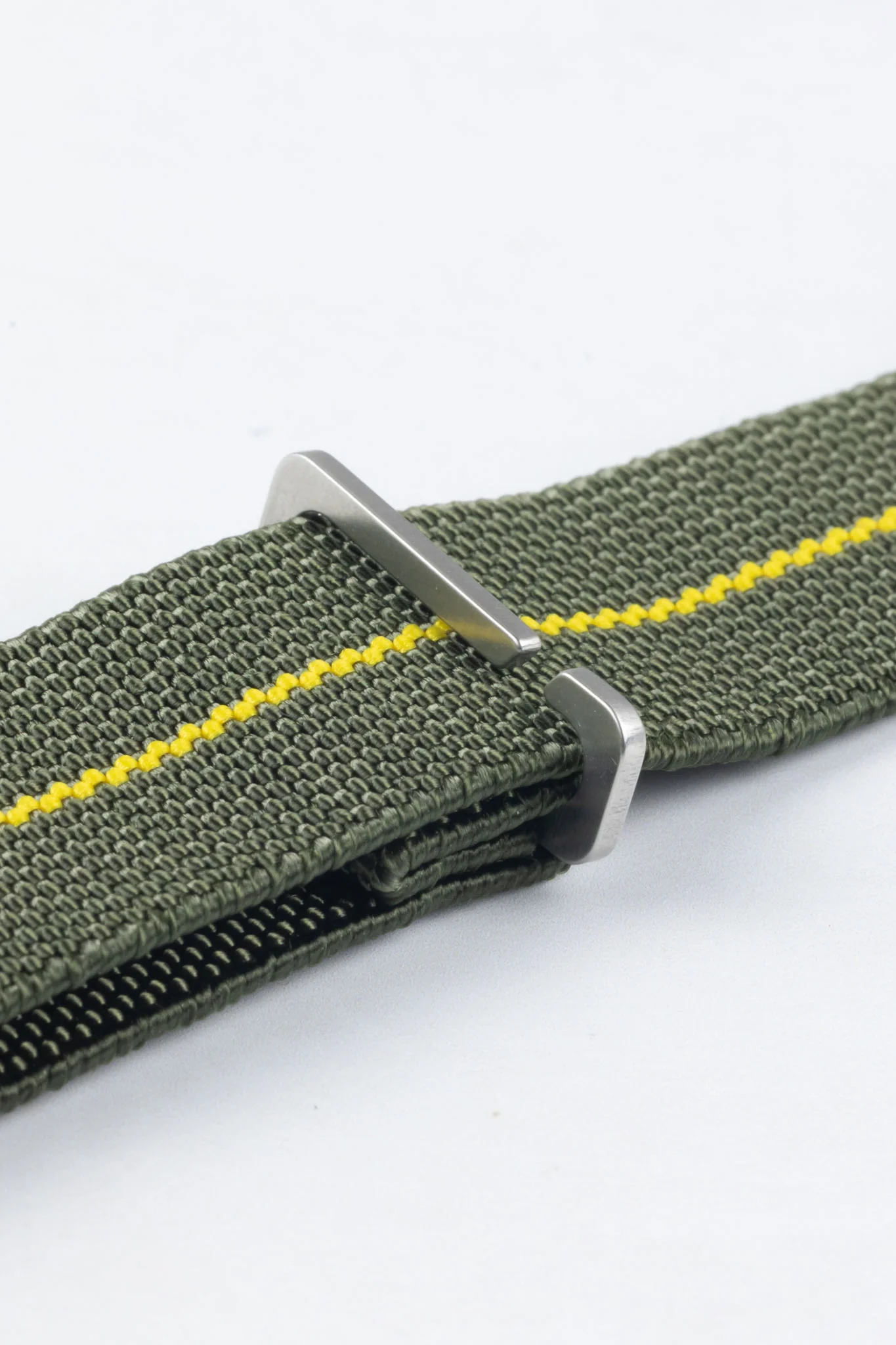 Erika's Originals ORIGINAL MN™ Strap with YELLOW Centerline - BRUSHED Hardware - Image 8